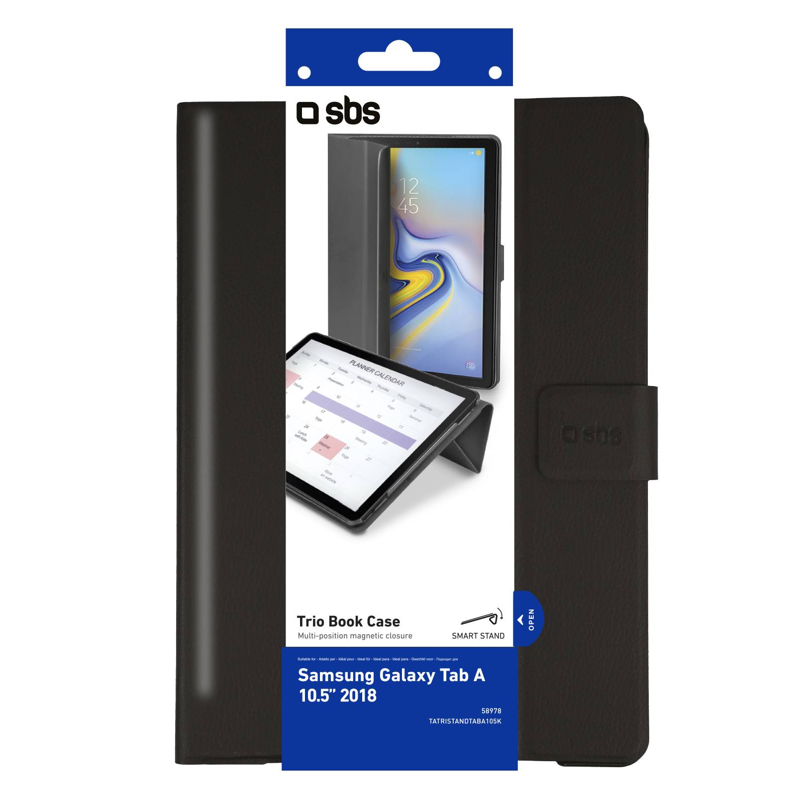 Custodia a libro Trio per Samsung Galaxy TAB A 10.5” 2018-1