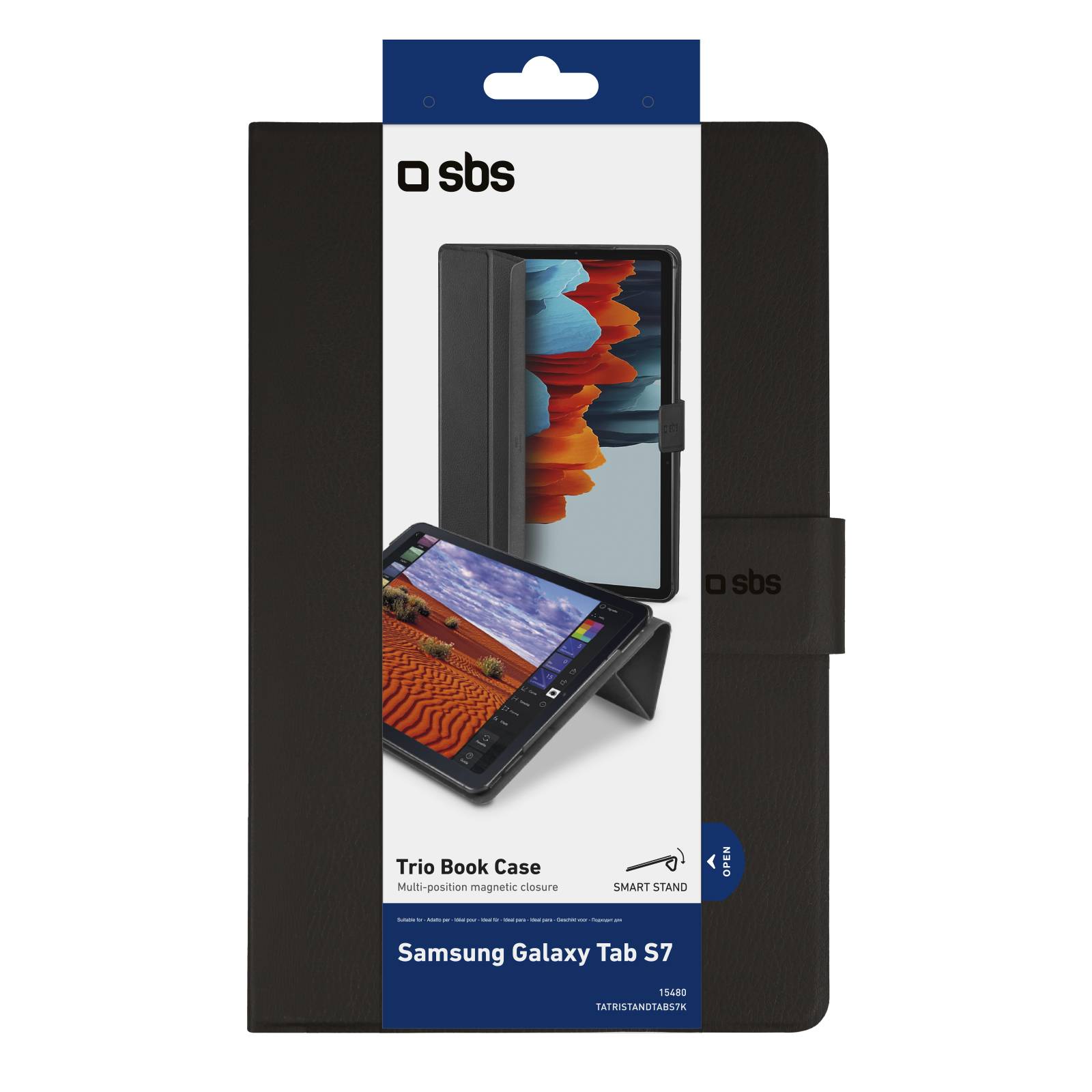 Custodia a libro Trio per Samsung Galaxy Tab S7-1