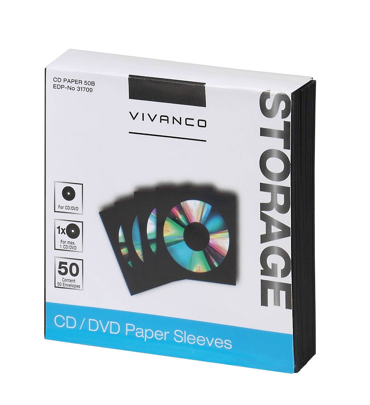 50 buste di carta per CD/DVD-1