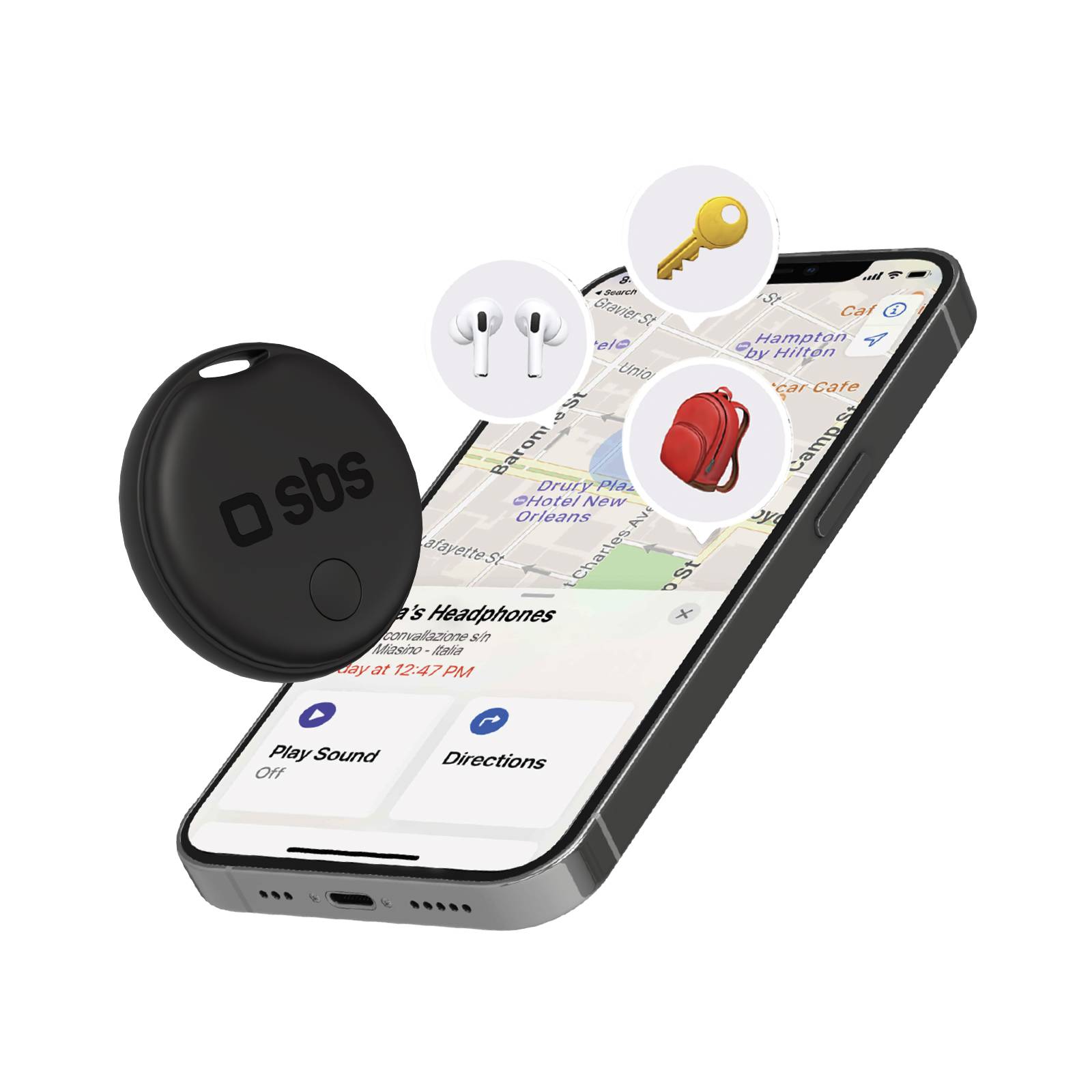 Localizzatore di oggetti compatibile con Apple Find My-0