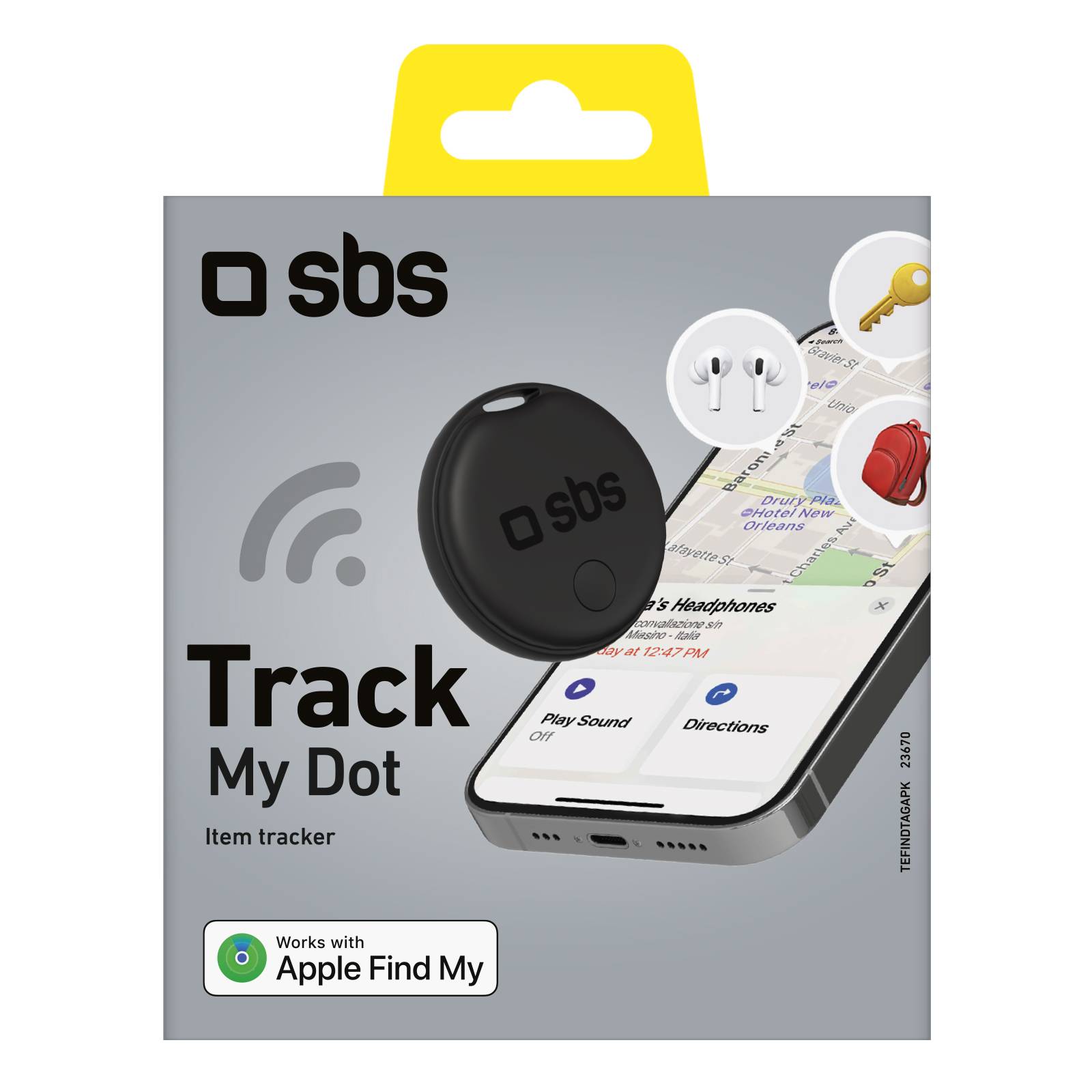 Localizzatore di oggetti compatibile con Apple Find My-1