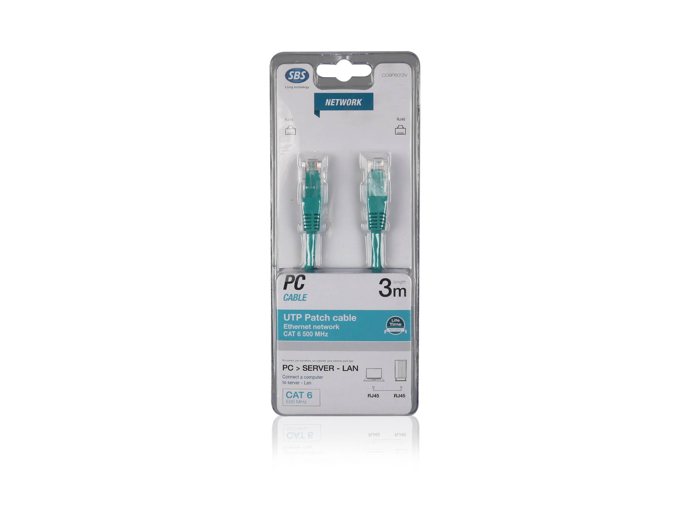 Cavo patch PC cat 6 lunghezza 3 mt-1