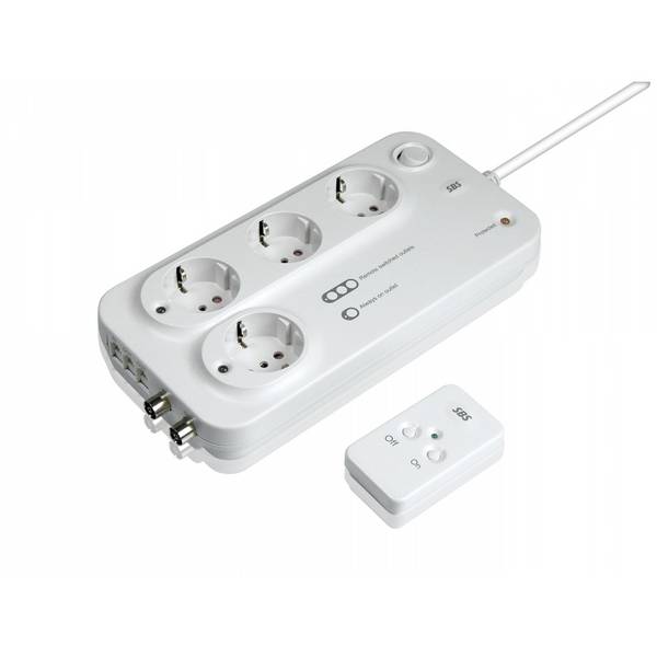 Multipresa filtrata, protezione linea telefonica e antenna TV