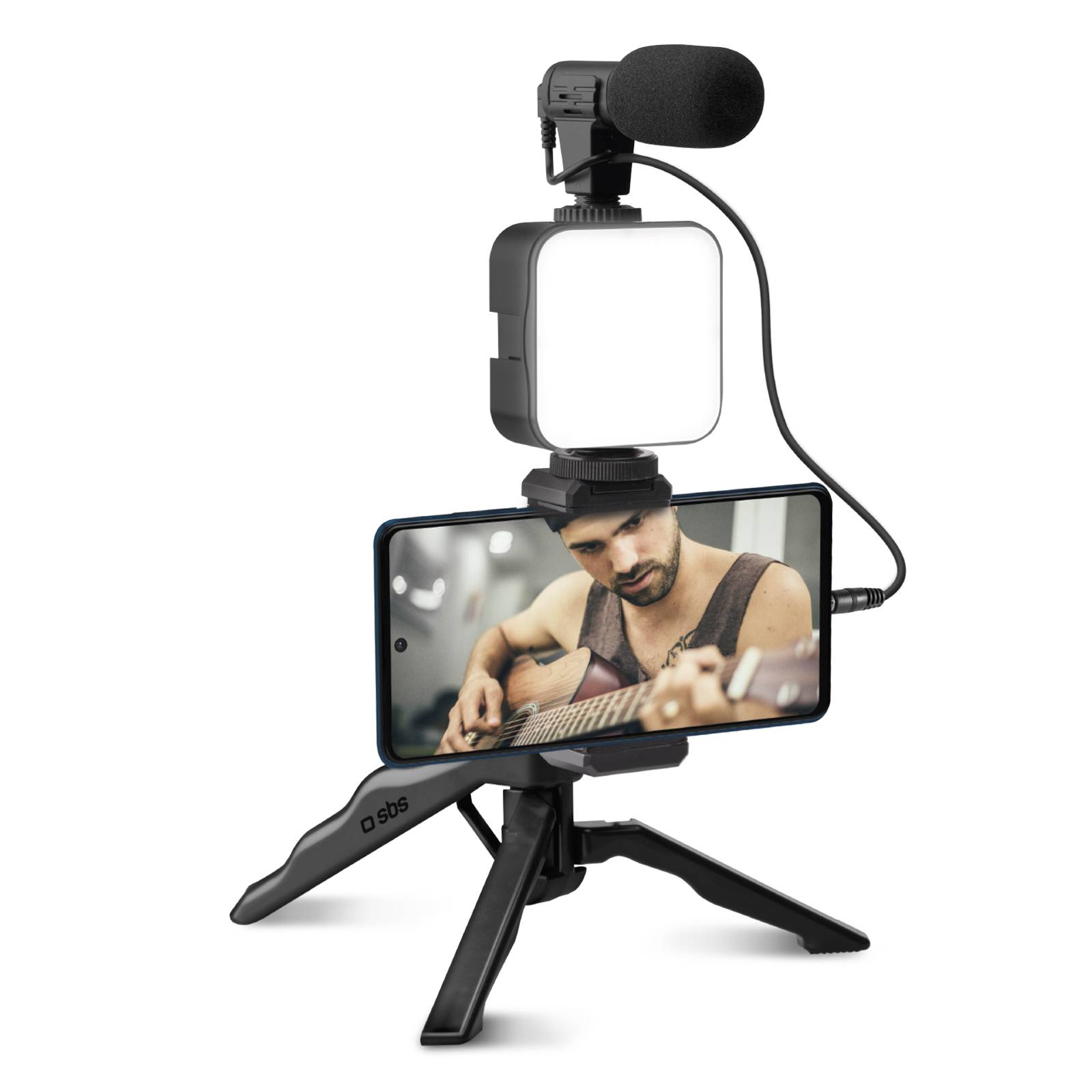 Kit Treppiede pocket con luce LED e microfono-0