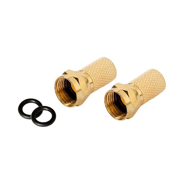Connettore F placcato oro con guarnizione, 7,0 mm