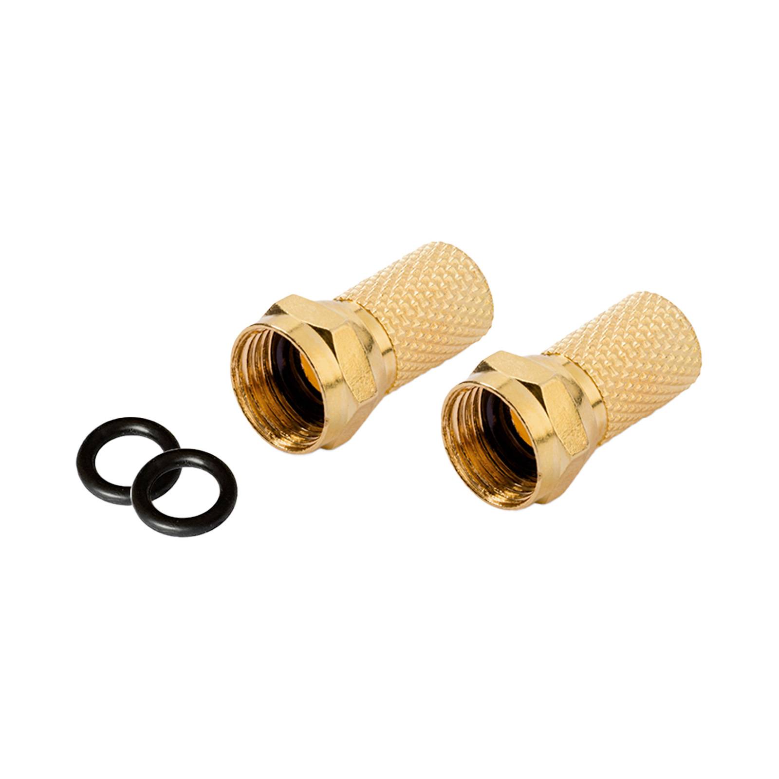 Connettore F placcato oro con guarnizione, 7,0 mm-0