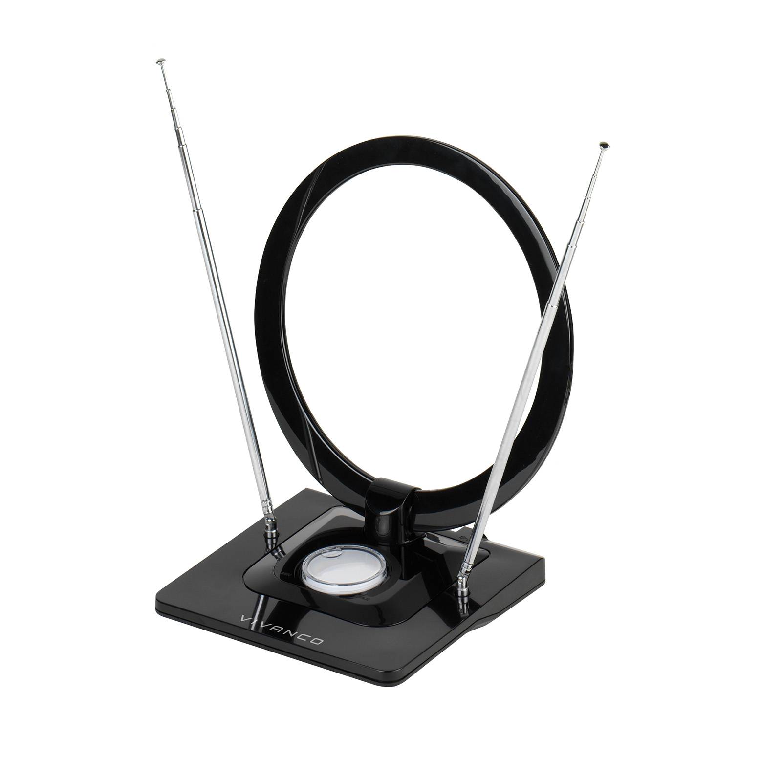 Antenna Full HD da interno con design ad anello, filtro LTE, cavo da 2 m-0