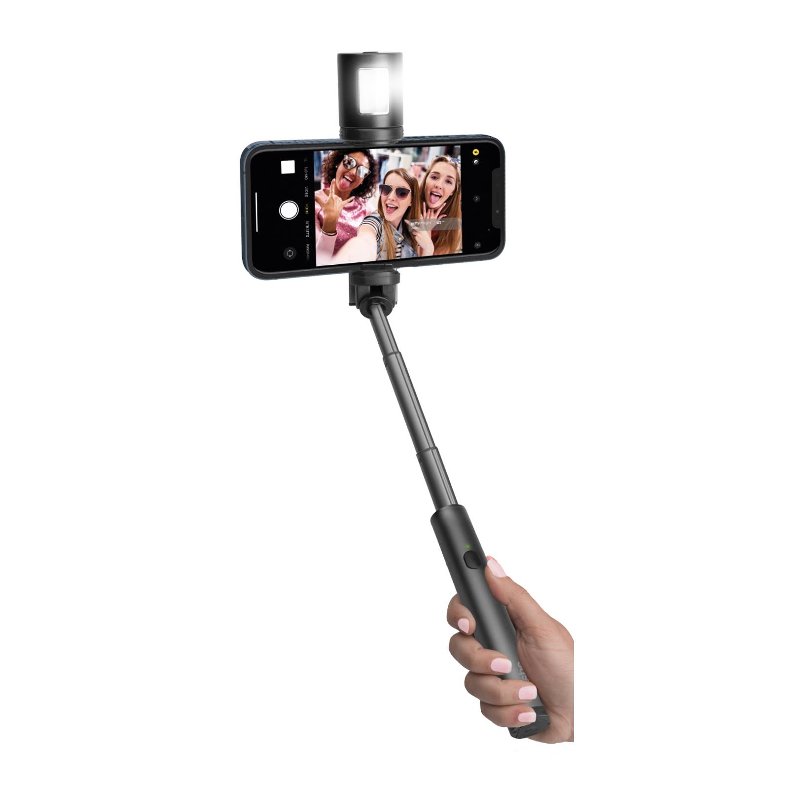 Selfie stick Wireless con flash magnetico-0