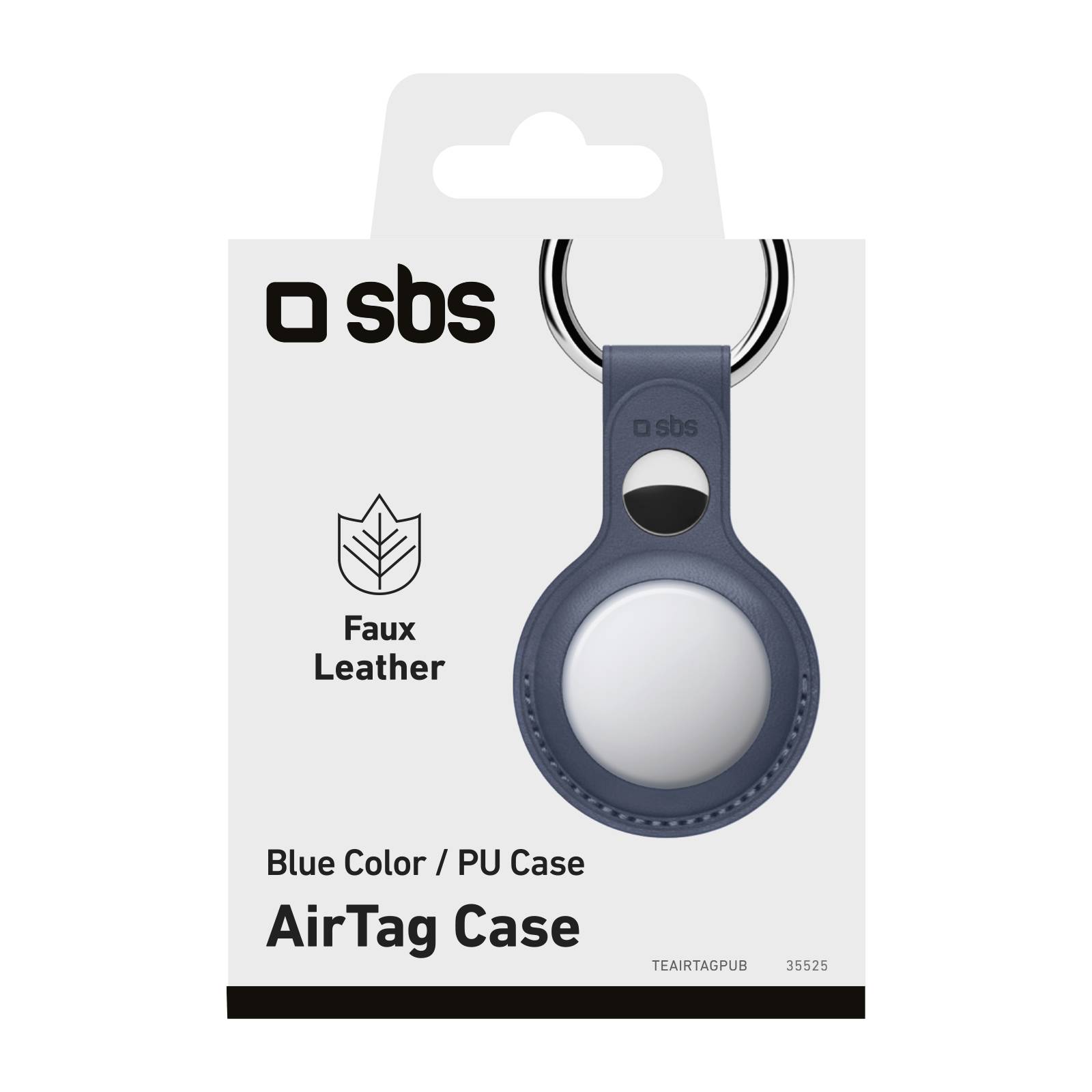 Custodia in materiale premium per AirTag, con portachiavi-1