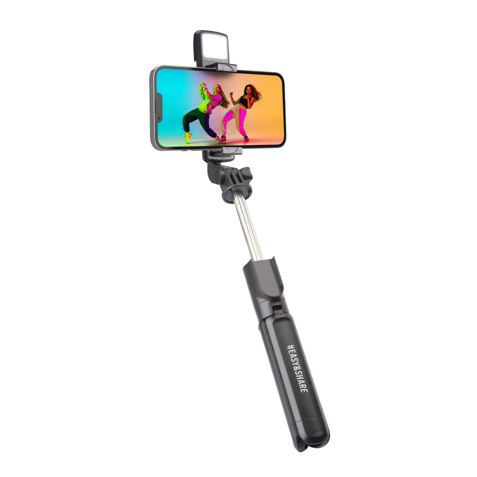 Selfie stick Wireless estensibile con luce LED per smartphone-0