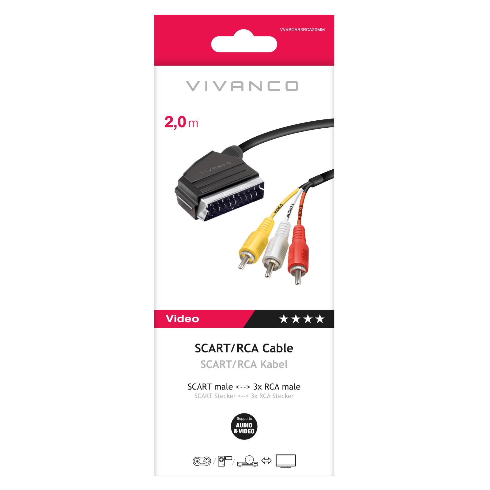 Cavo Scart – RCA con switch-1