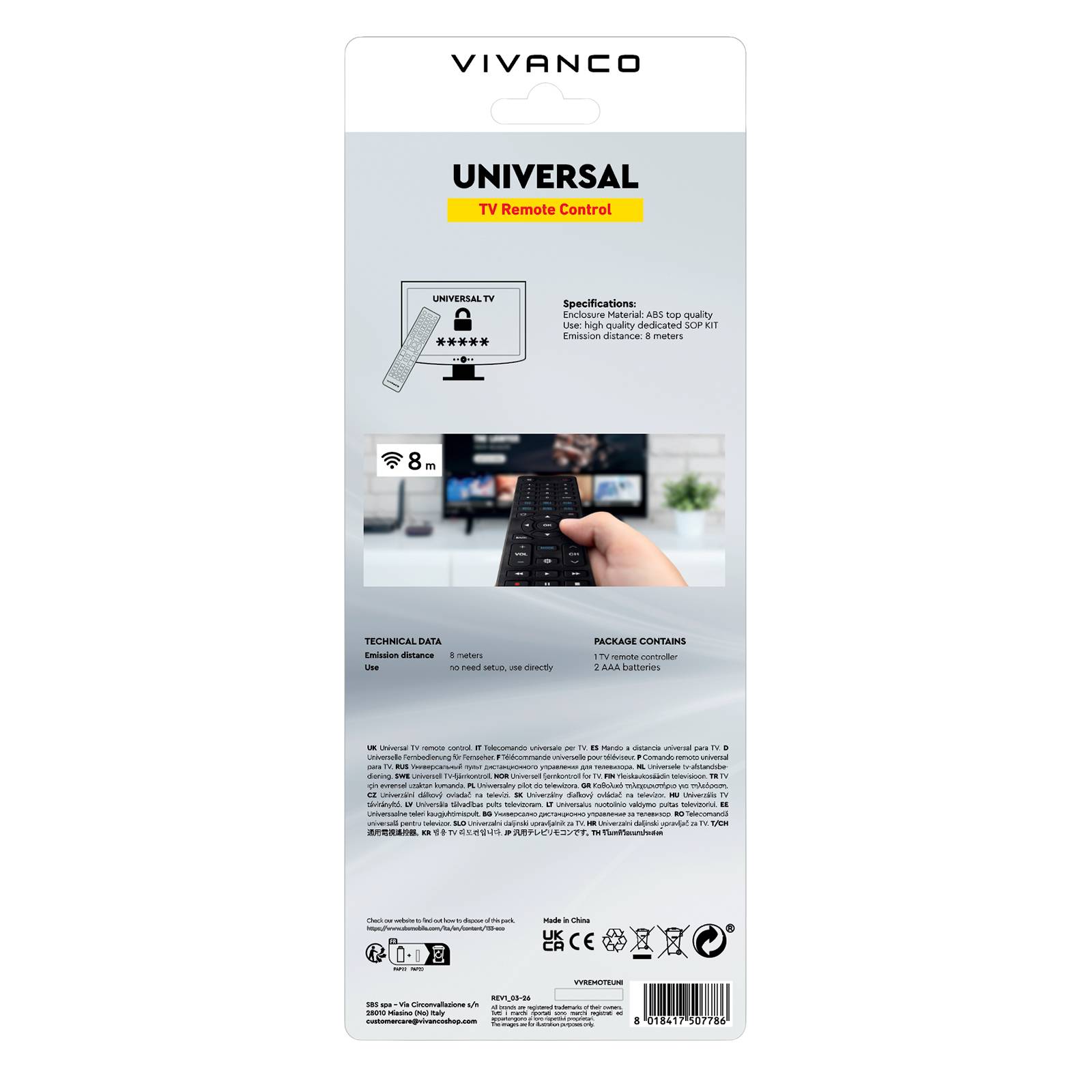 Telecomando universale multibrand 12 in 1-2