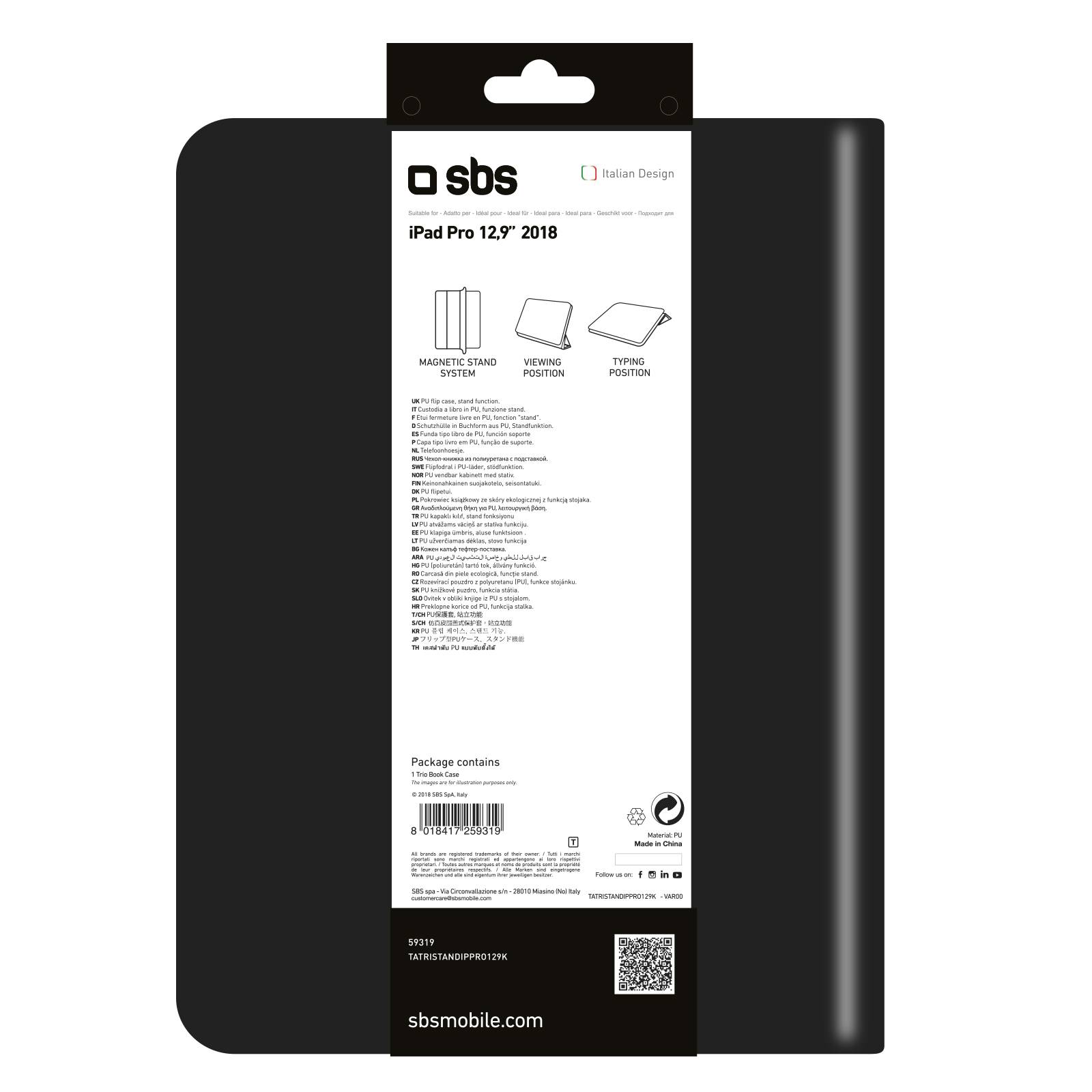 Custodia a libro Trio per iPad Pro 12,9" 2018-2