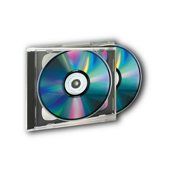 Custodia doppia per CD/DVD, confezione da 5