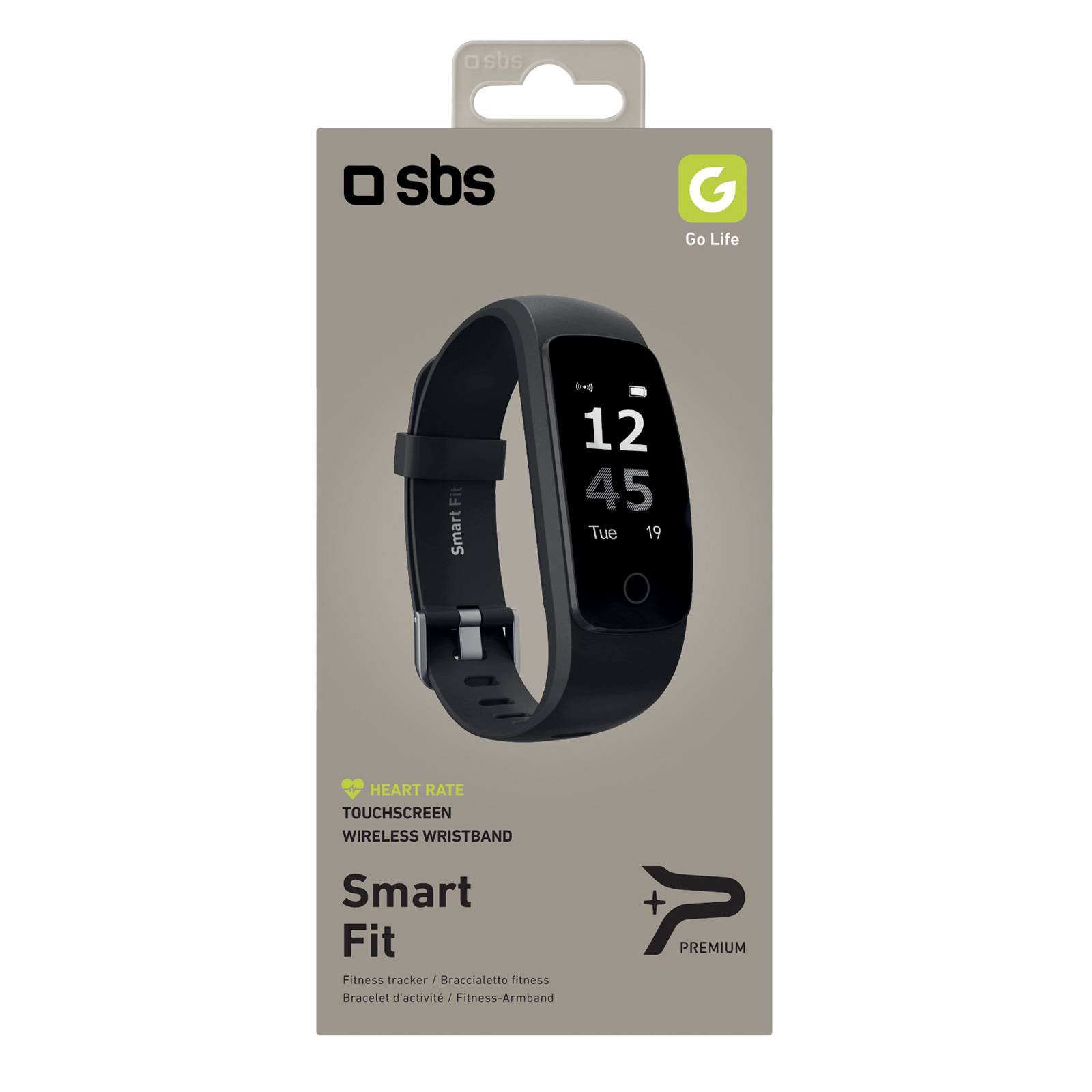 Smart Fit fitness tracker per monitoraggio dell’attività sportiva con controllo frequenza cardiaca, funzione training e-1