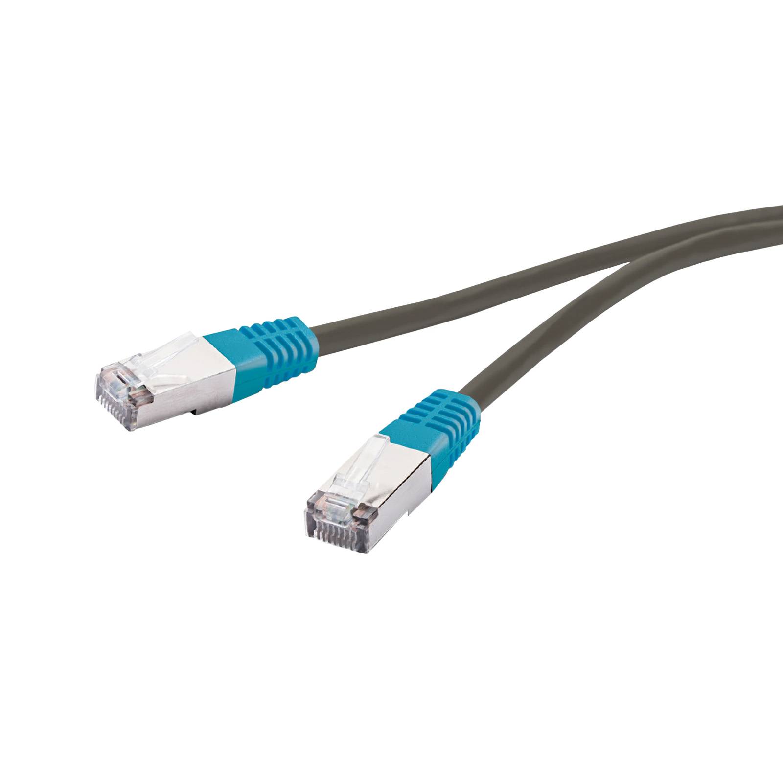 Cavo di rete per PC UTP, cat 6, connettori RJ45, colore blu, lungo 5 m-0