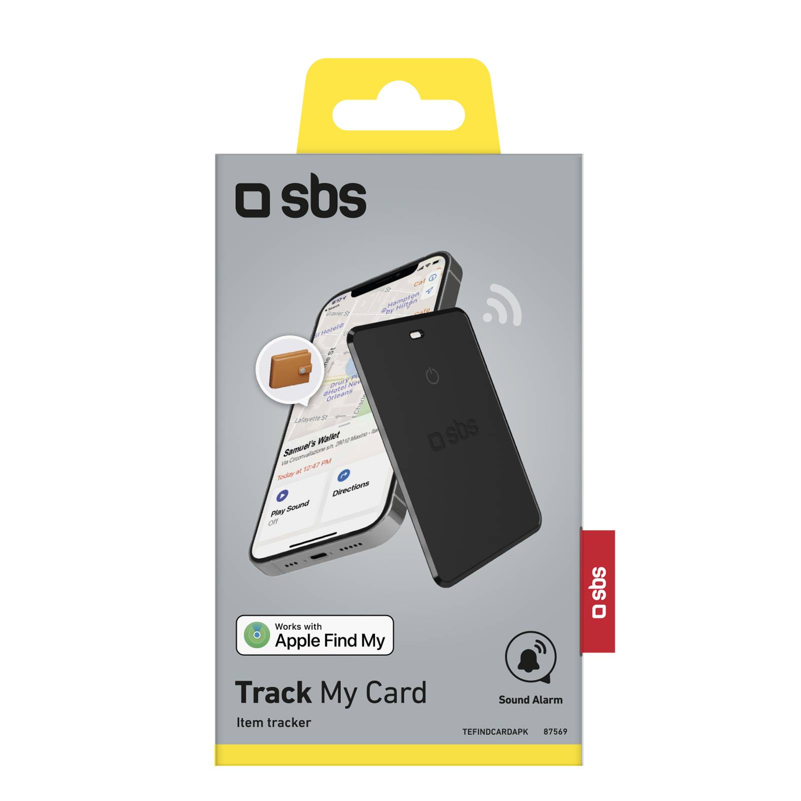Localizzatore ultra slim di oggetti compatibile con Apple Find My-1