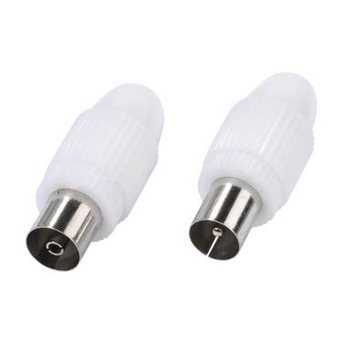 Set connettore e presa coassiale per cavi antenna da 4,5 a 7,5 mm