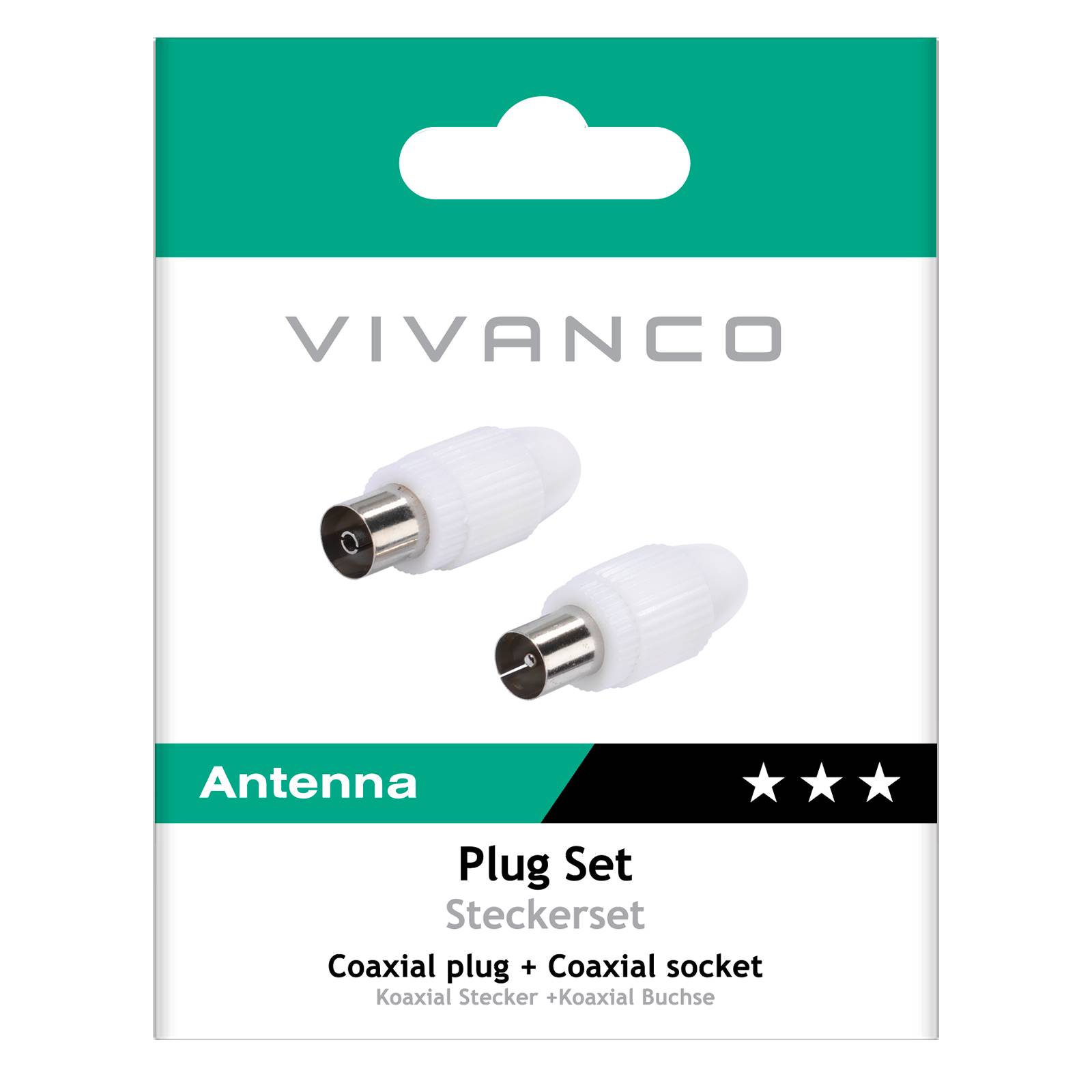 Set connettore e presa coassiale per cavi antenna da 4,5 a 7,5 mm-1