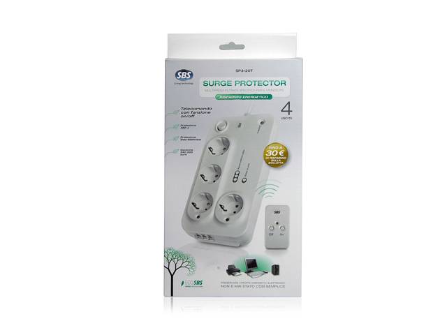 Multipresa filtrata, 4 uscite con telecomando e protezione linea telefonica-1