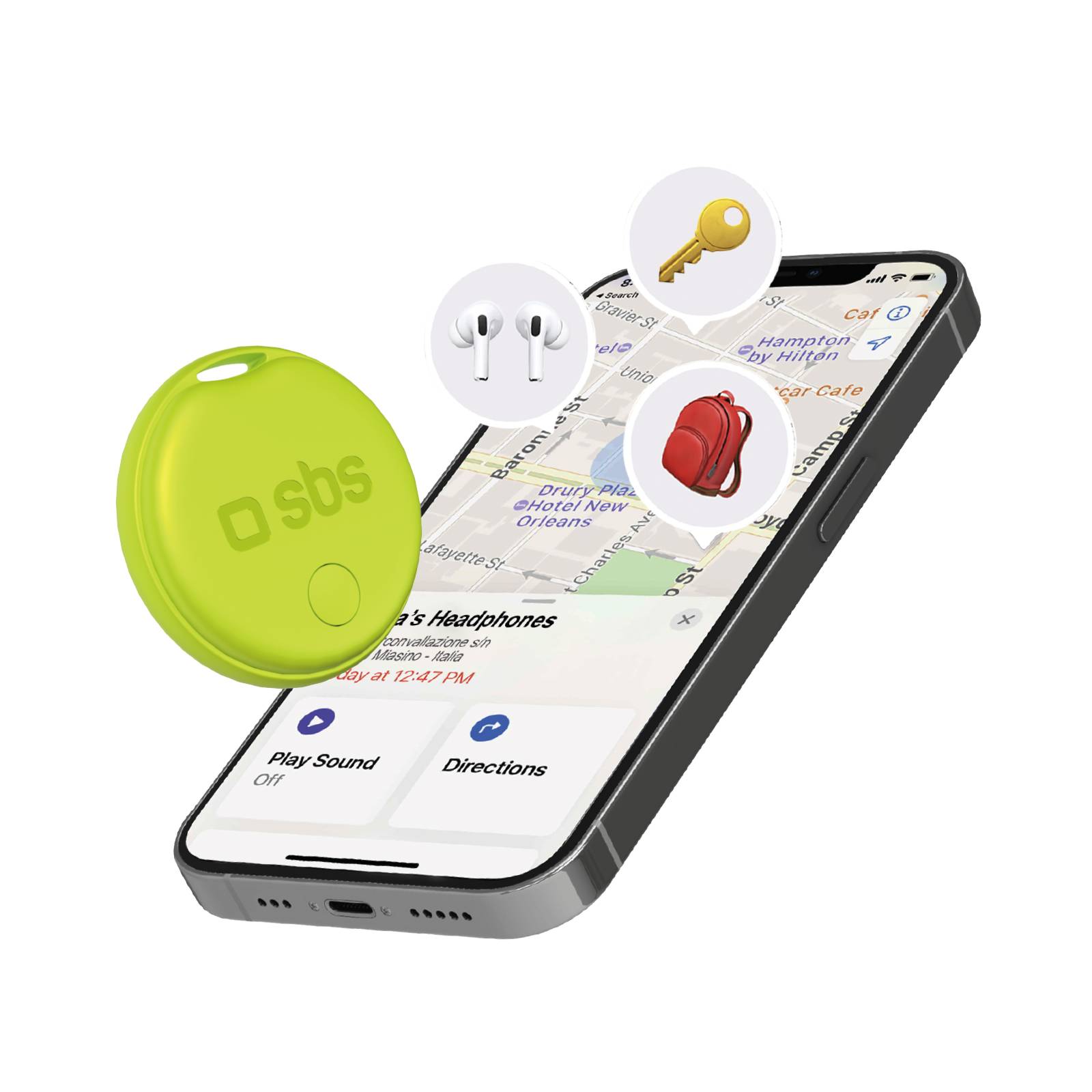 Localizzatore di oggetti compatibile con Apple Find My-0