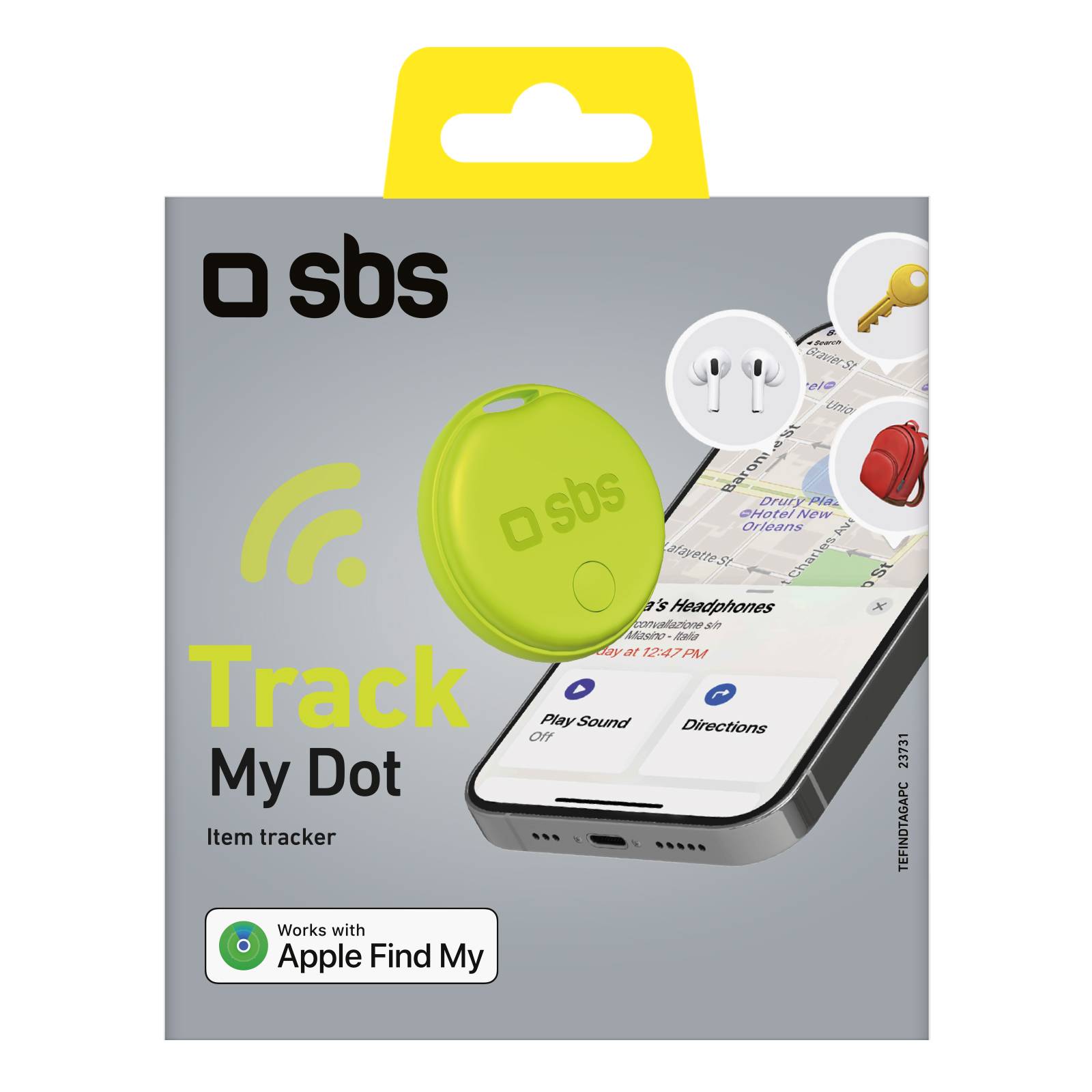 Localizzatore di oggetti compatibile con Apple Find My-1