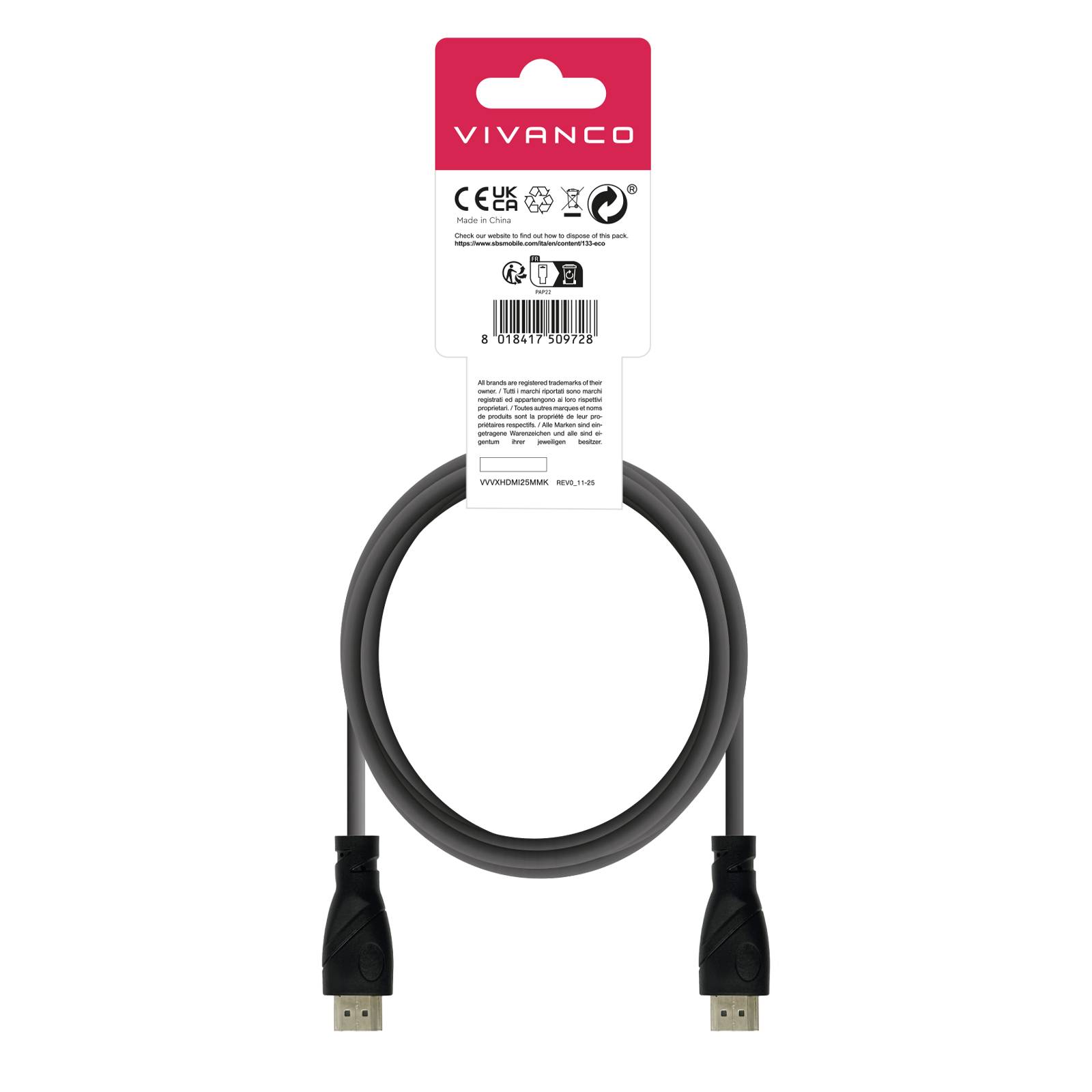 Cavo HDMI ad alta velocità con Ethernet-1