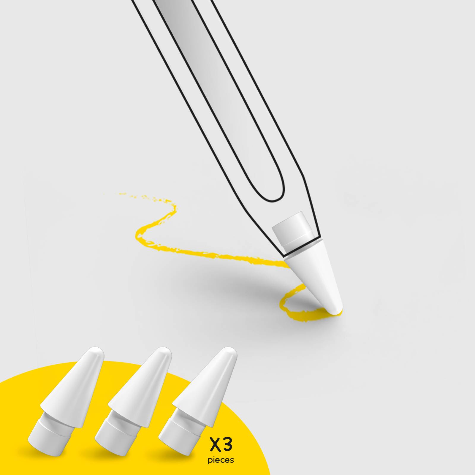 Punte di ricambio per Apple Pencil 1° e 2° generazione-0