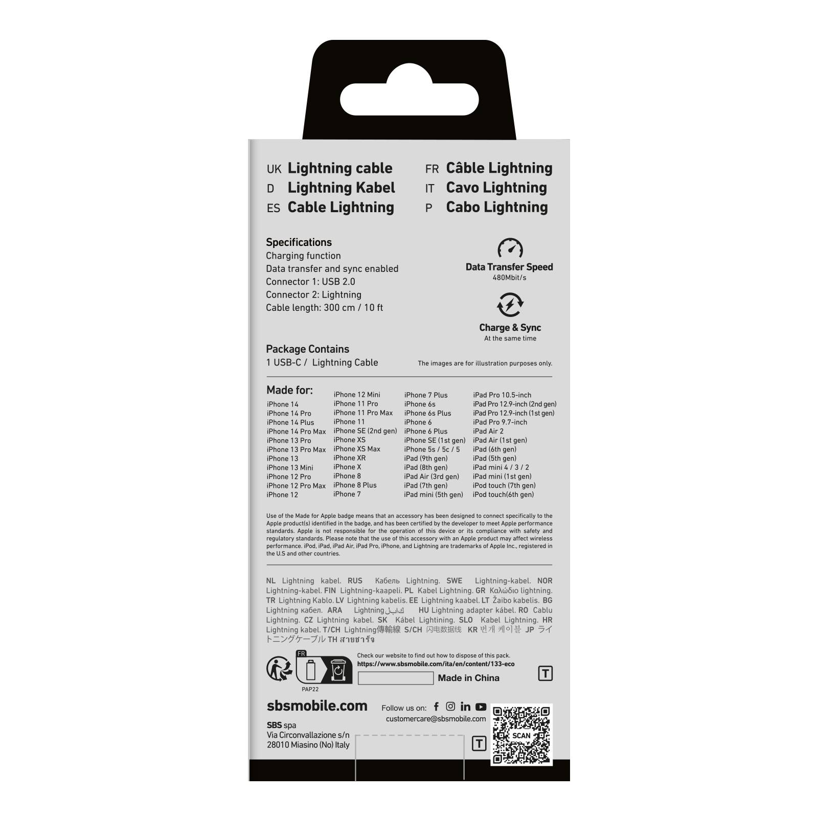 Cavo dati e ricarica USB - Lightning-2