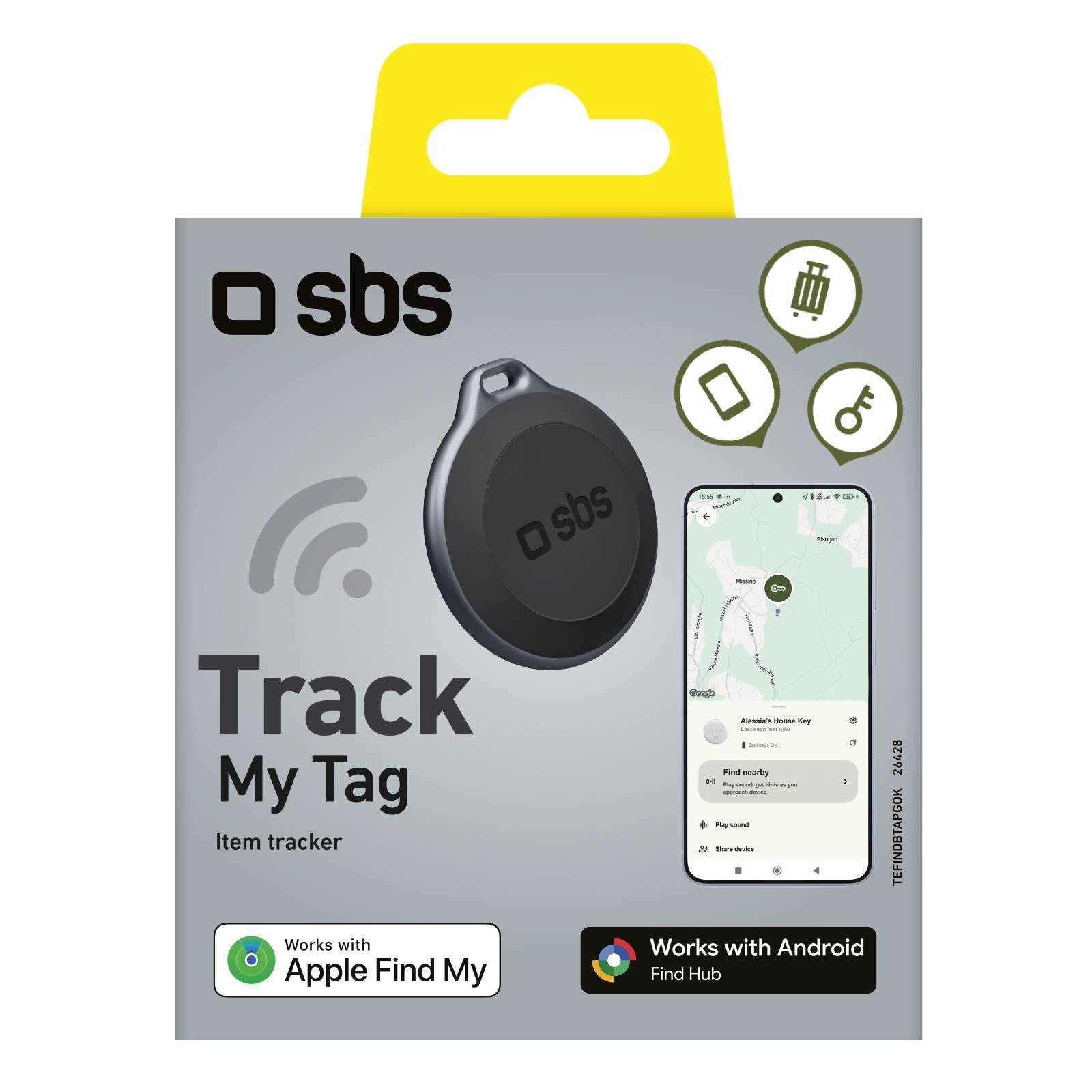 Track My Tag localizzatore compatibile con Apple Find My e Google Find Hub-1