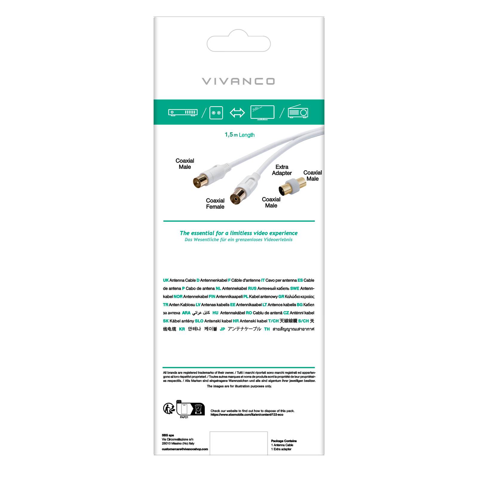 Cavo coassiale per antenna in ferrite, 90dB-2