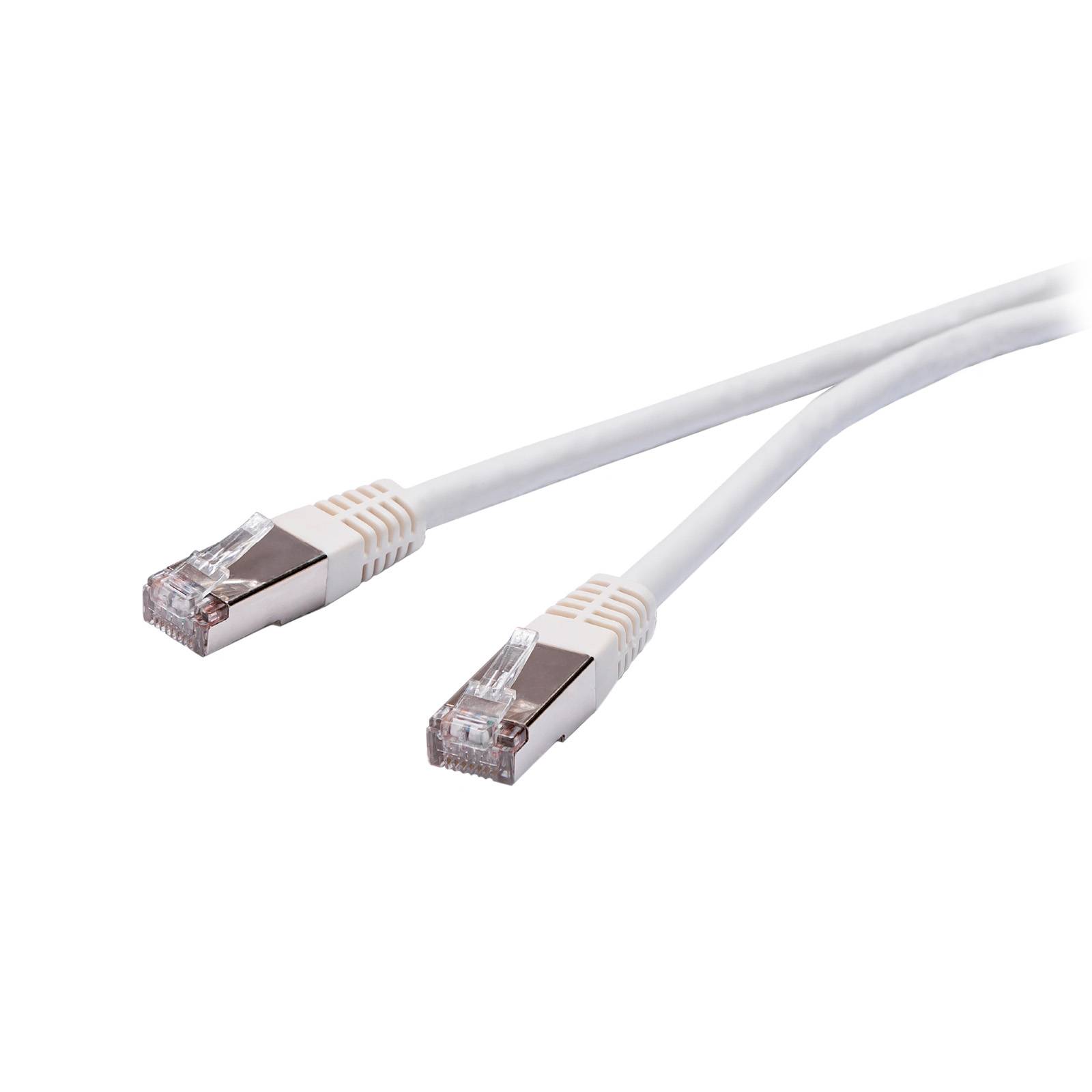 Cavo di rete per PC UTP, cat 6, connettori RJ45, colore bianco, lungo 5 m-0