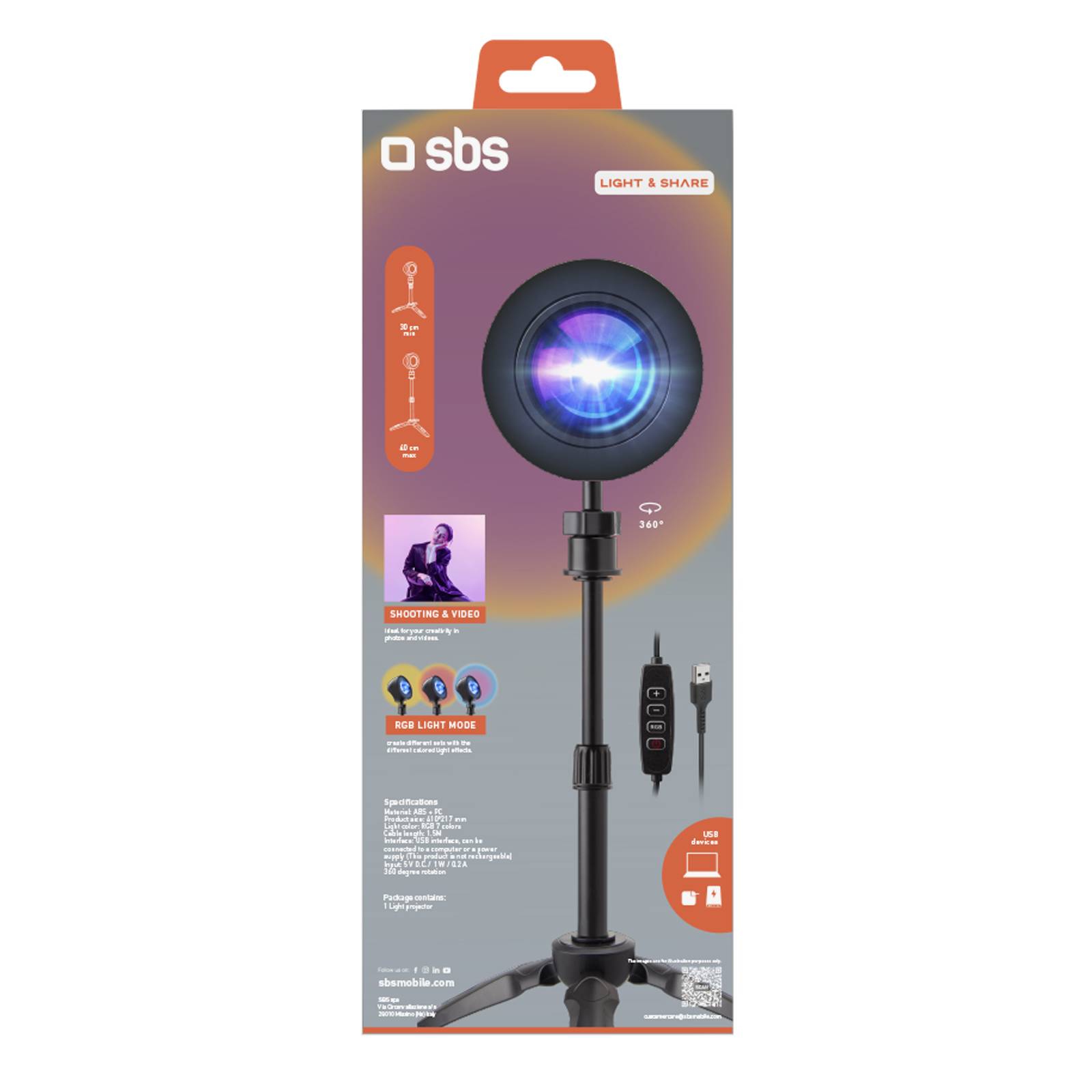 Sunset Light - Luce LED multicolor da sfondo-2