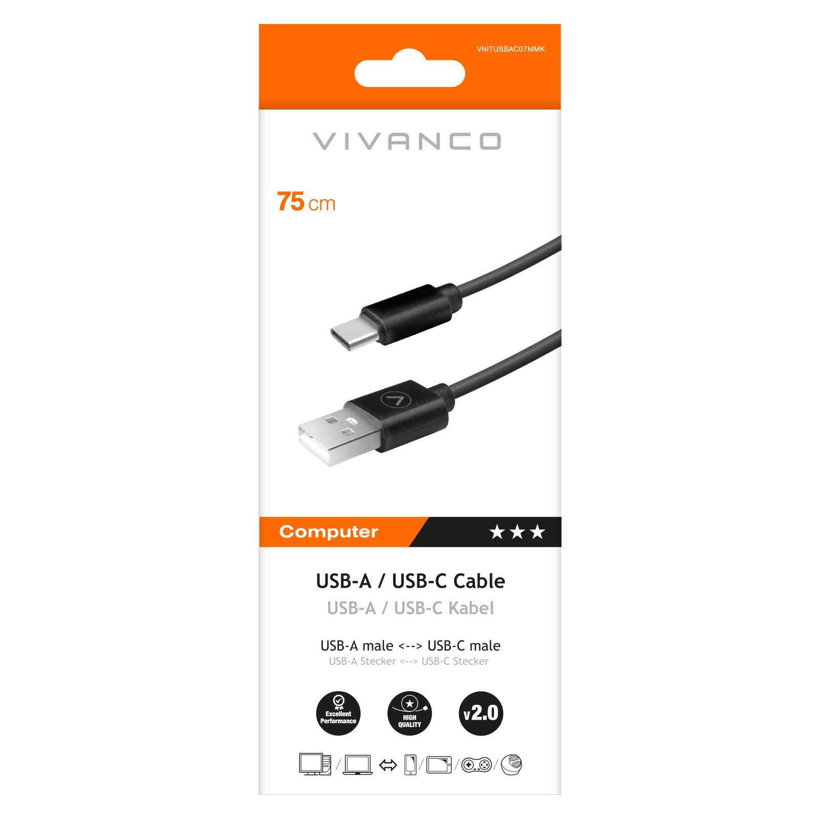 Cavo USB-A/USB-C connessione rapida e affidabile sempre a portata di mano.-1