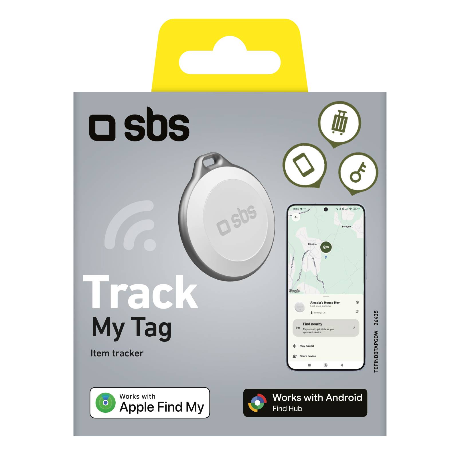 Track My Tag localizzatore compatibile con Apple Find My e Google Find Hub-1
