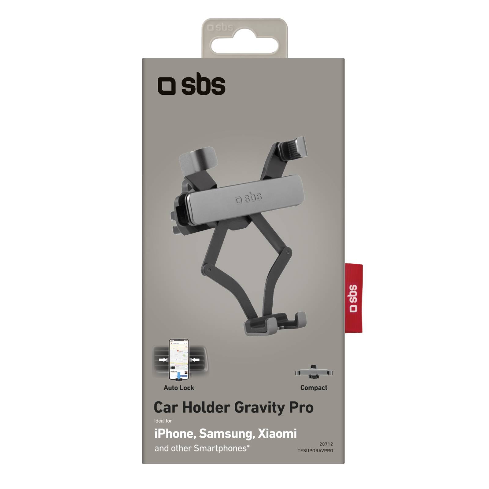 Gravity Pro - Supporto auto in metallo per telefono con meccanismo a gravità-1