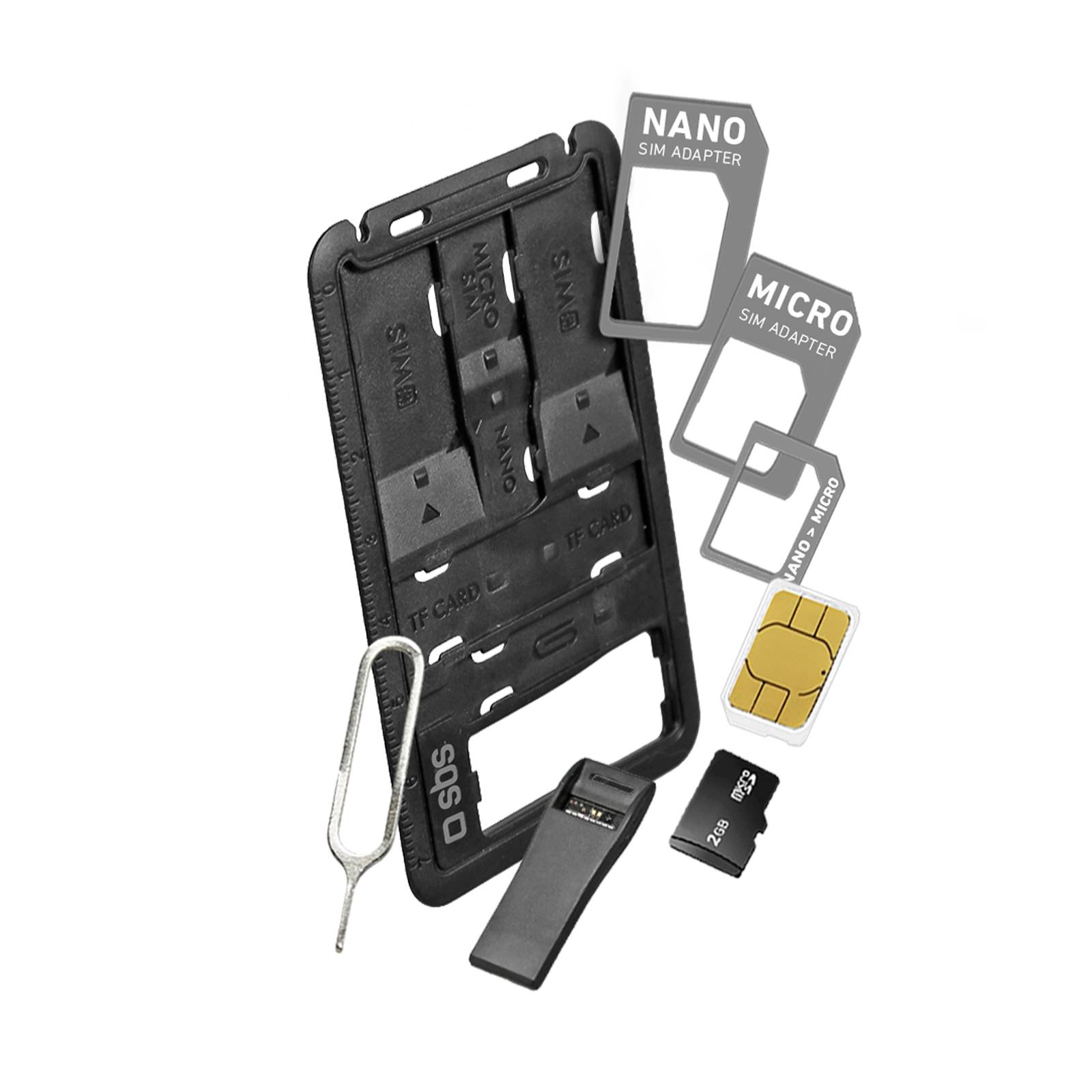 Kit di adattatori per carte SIM/TF-0