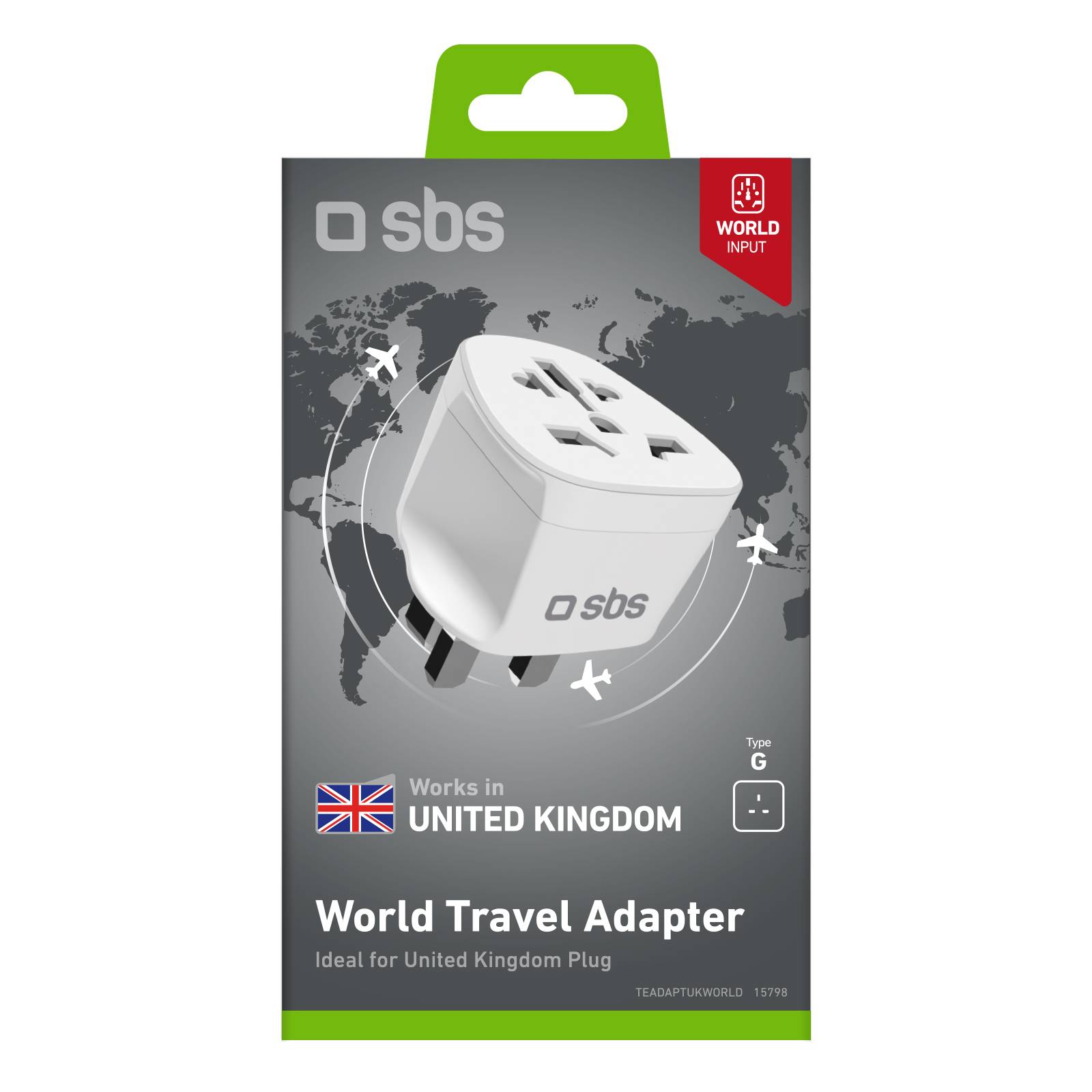 Adattatore da Viaggio Universale Tipo G – Spina UK-1