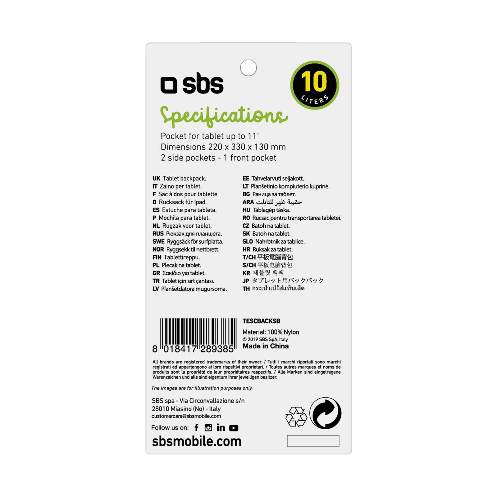 Zaino School per tablet fino a 11"-2
