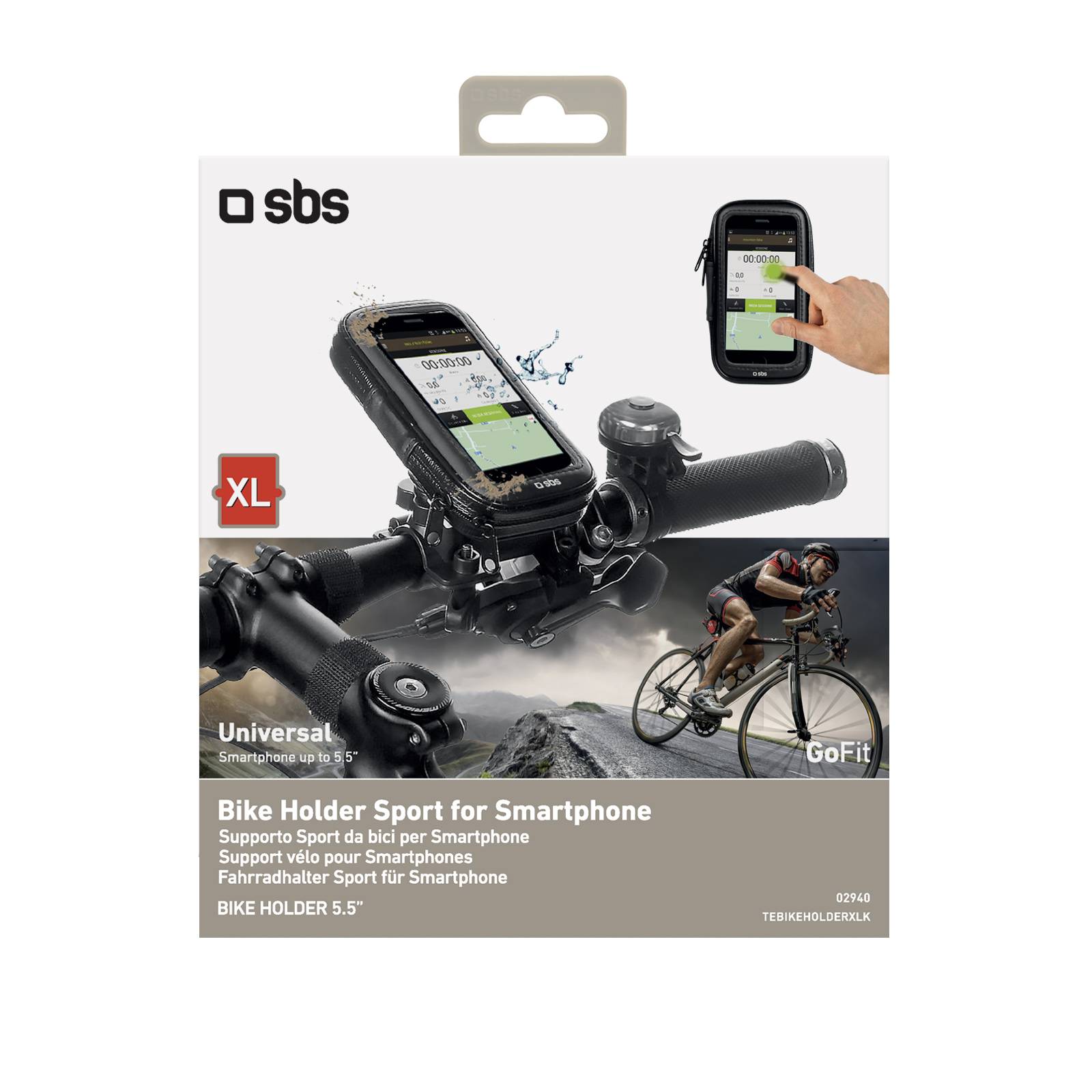 Supporto da bici universale per smartphone fino a 5,5"-1