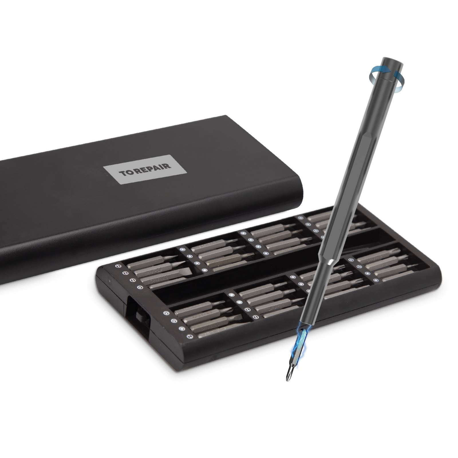 Set Cacciavite di precisione 33 in 1 con impugnatura in alluminio-0