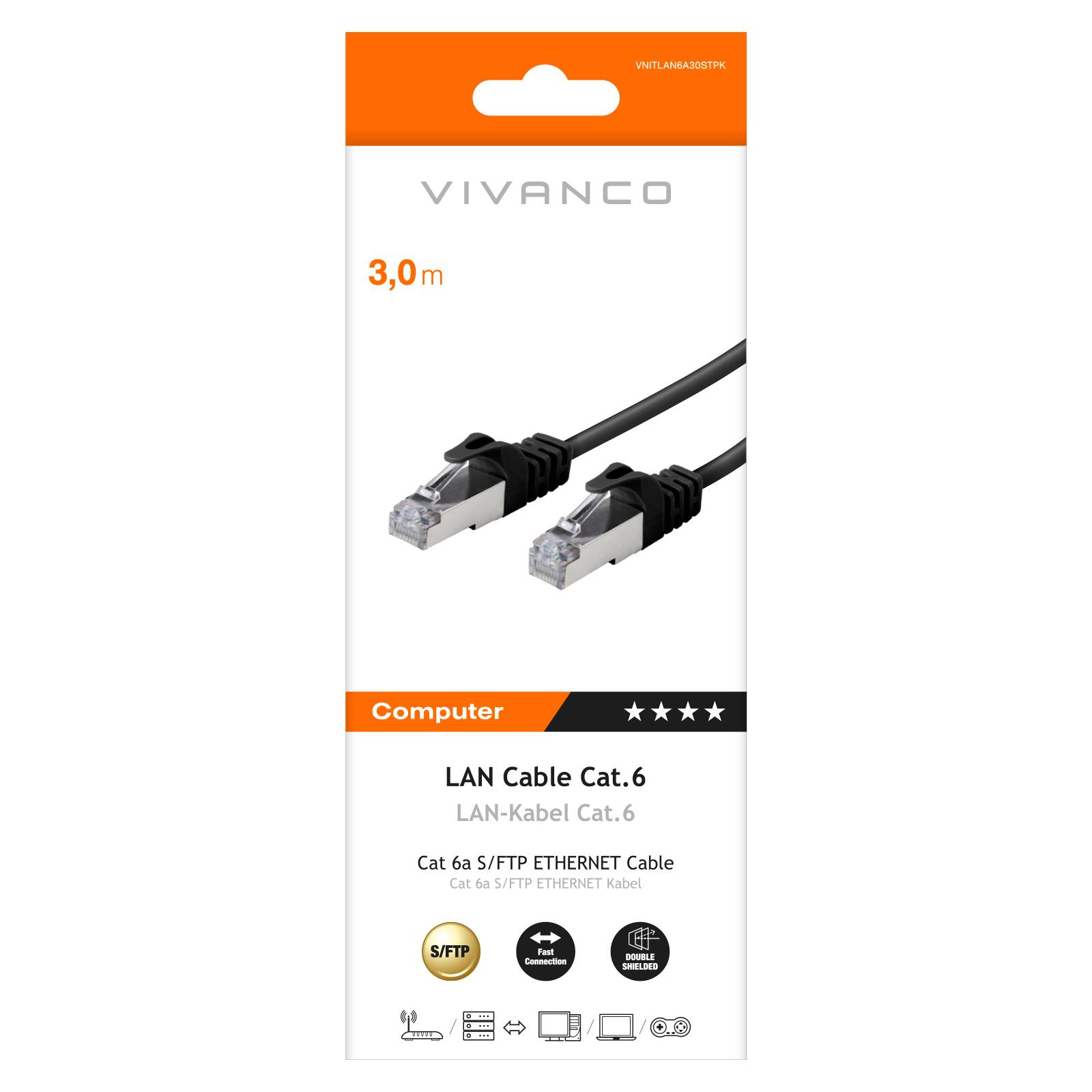 Cavo di rete S/FTP CAT 6a-1