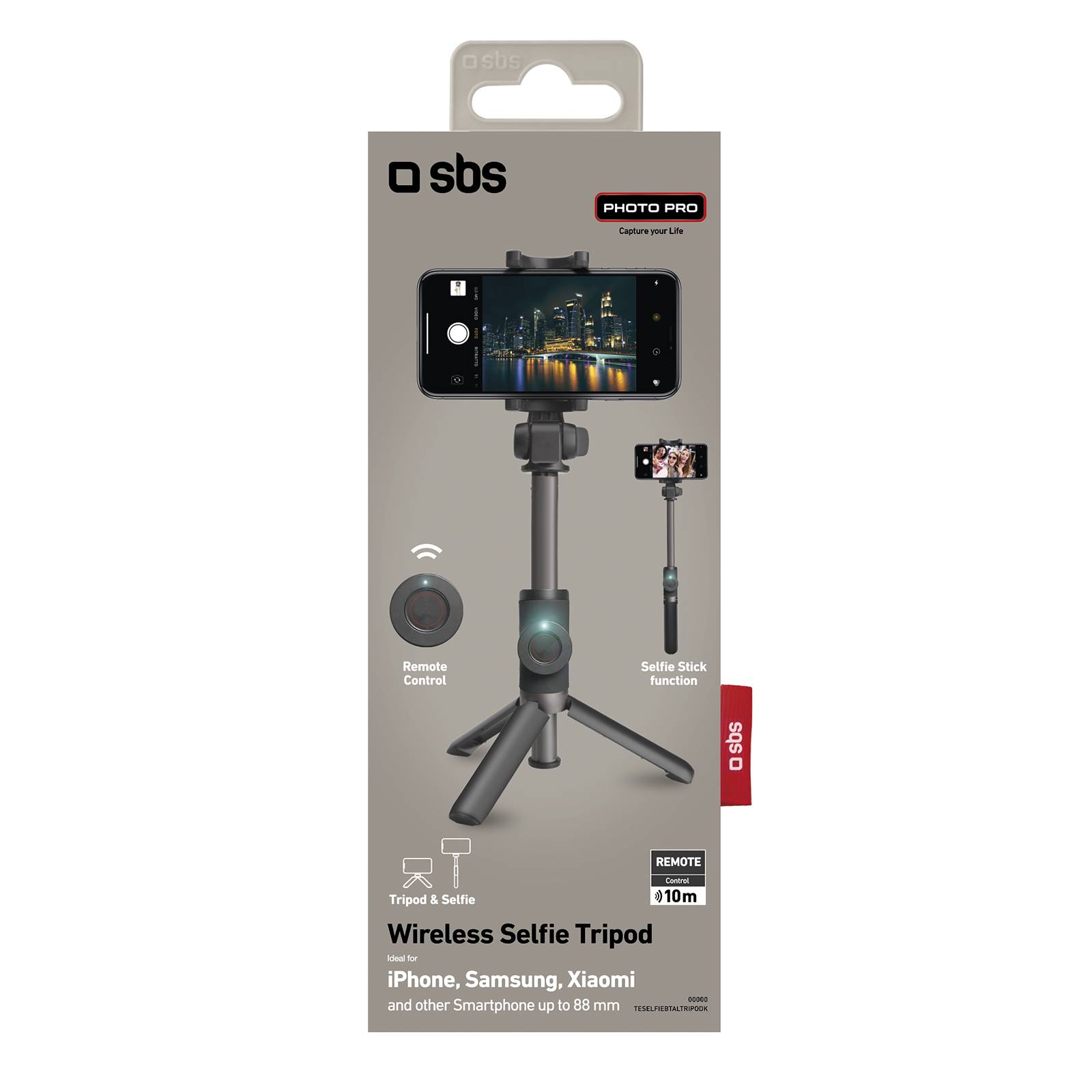 Tripod - Selfie stick Wireless con treppiede-1
