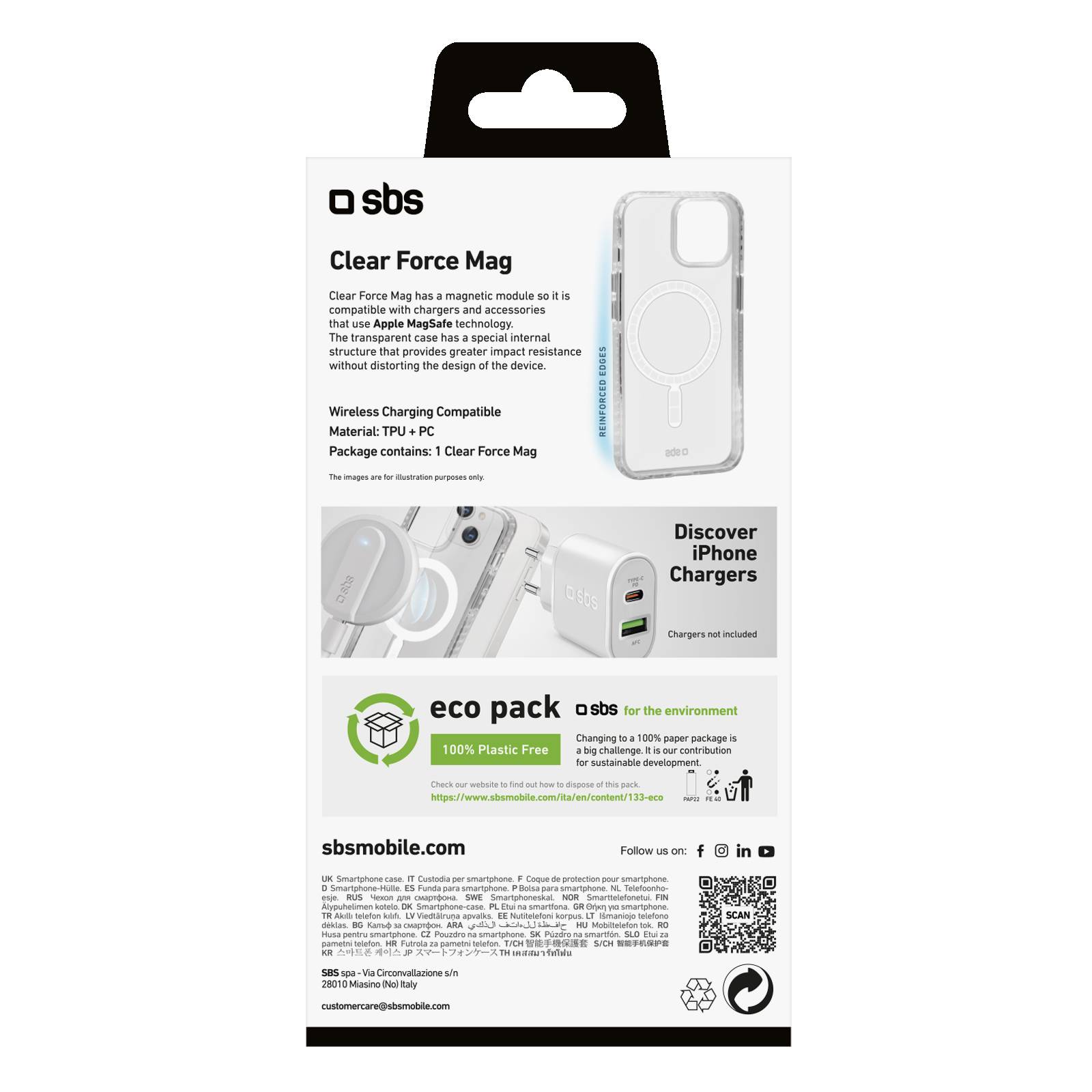 Cover con aggancio magnetico compatibile con ricarica MagSafe per iPhone 14/13-2
