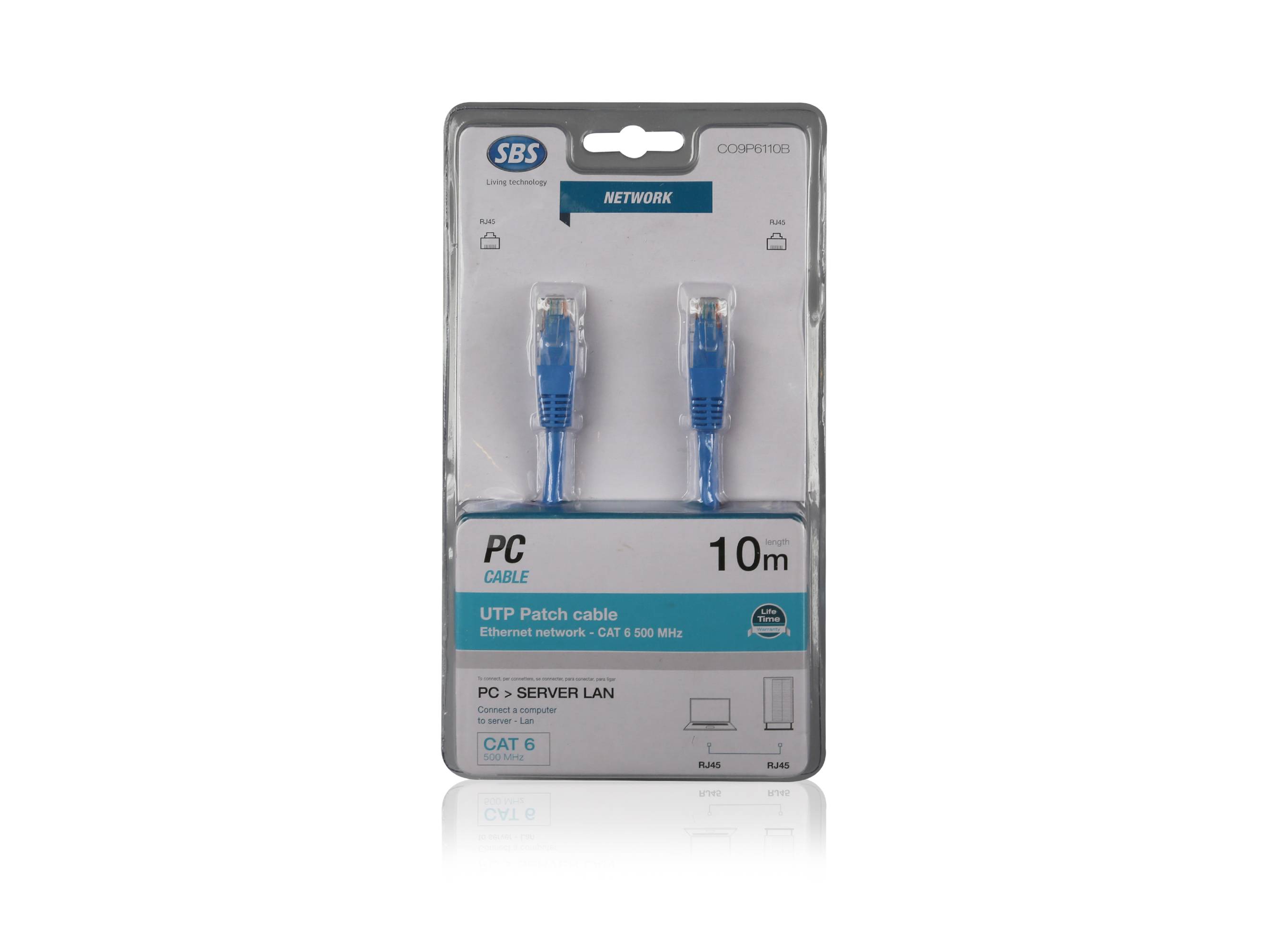 Cavo patch PC cat 6 lunghezza 10 mt-1