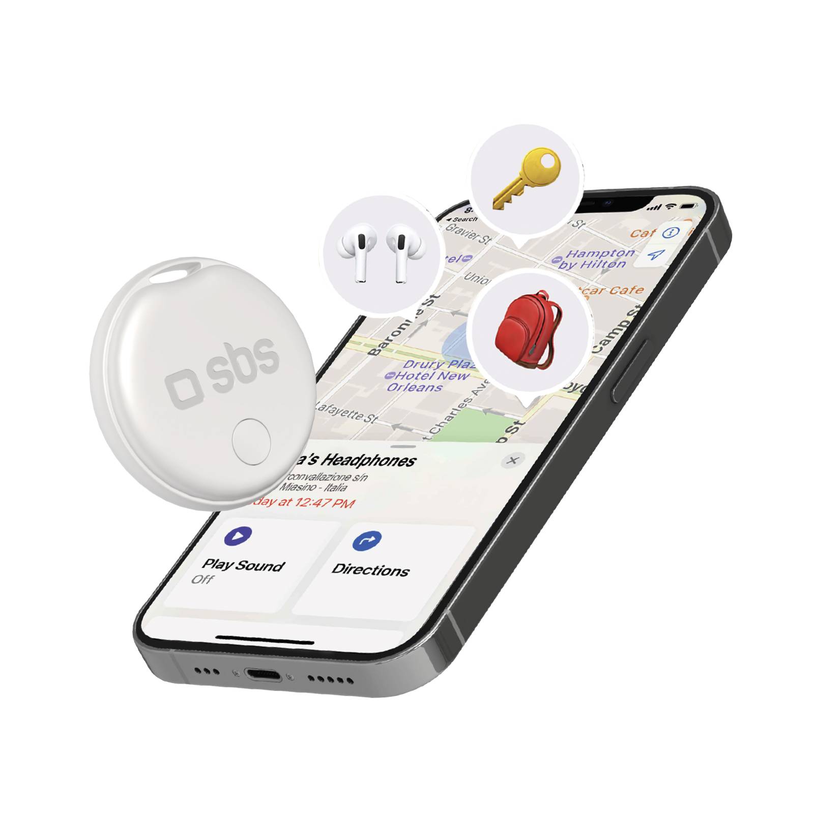 Localizzatore di oggetti compatibile con Apple Find My-0