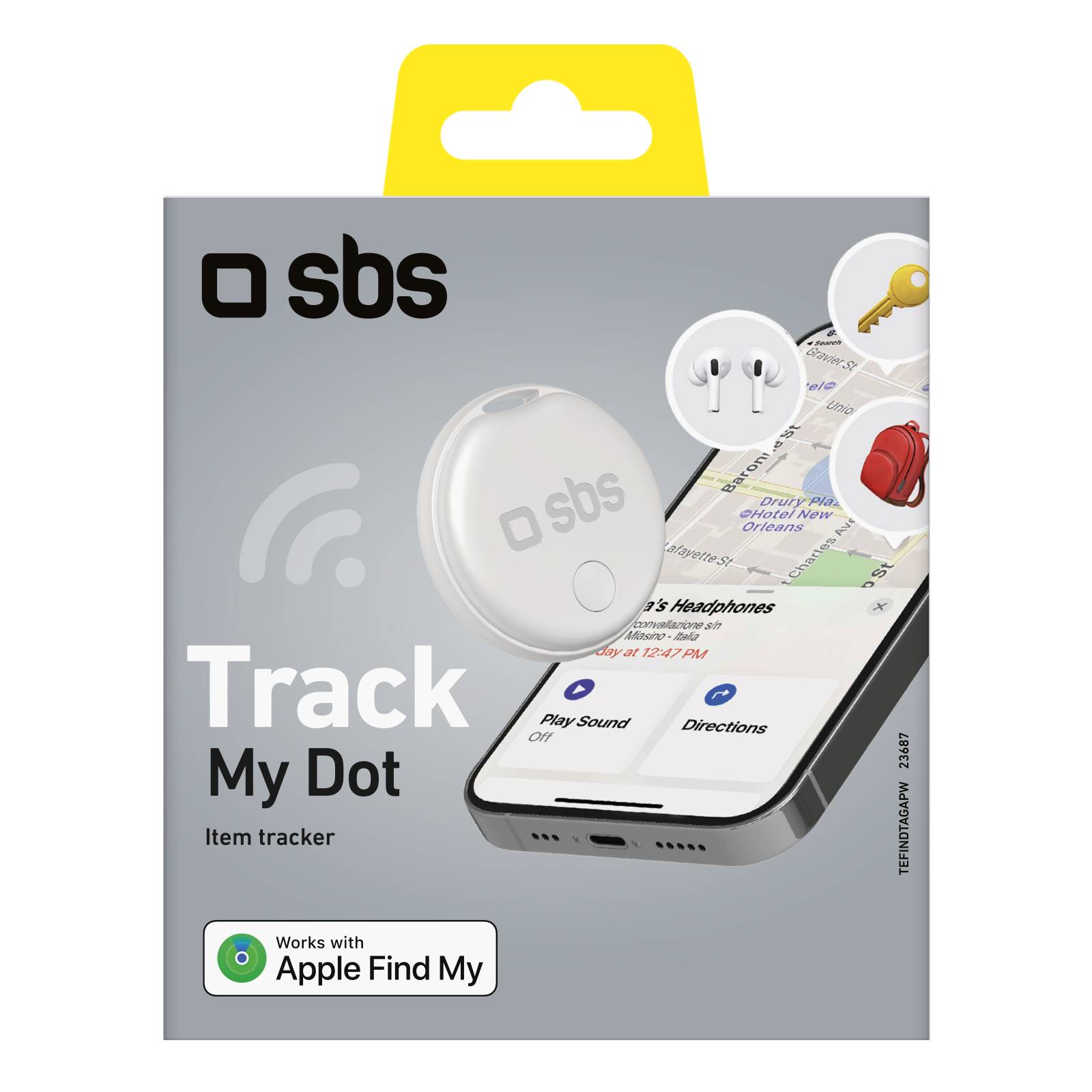 Localizzatore di oggetti compatibile con Apple Find My-1
