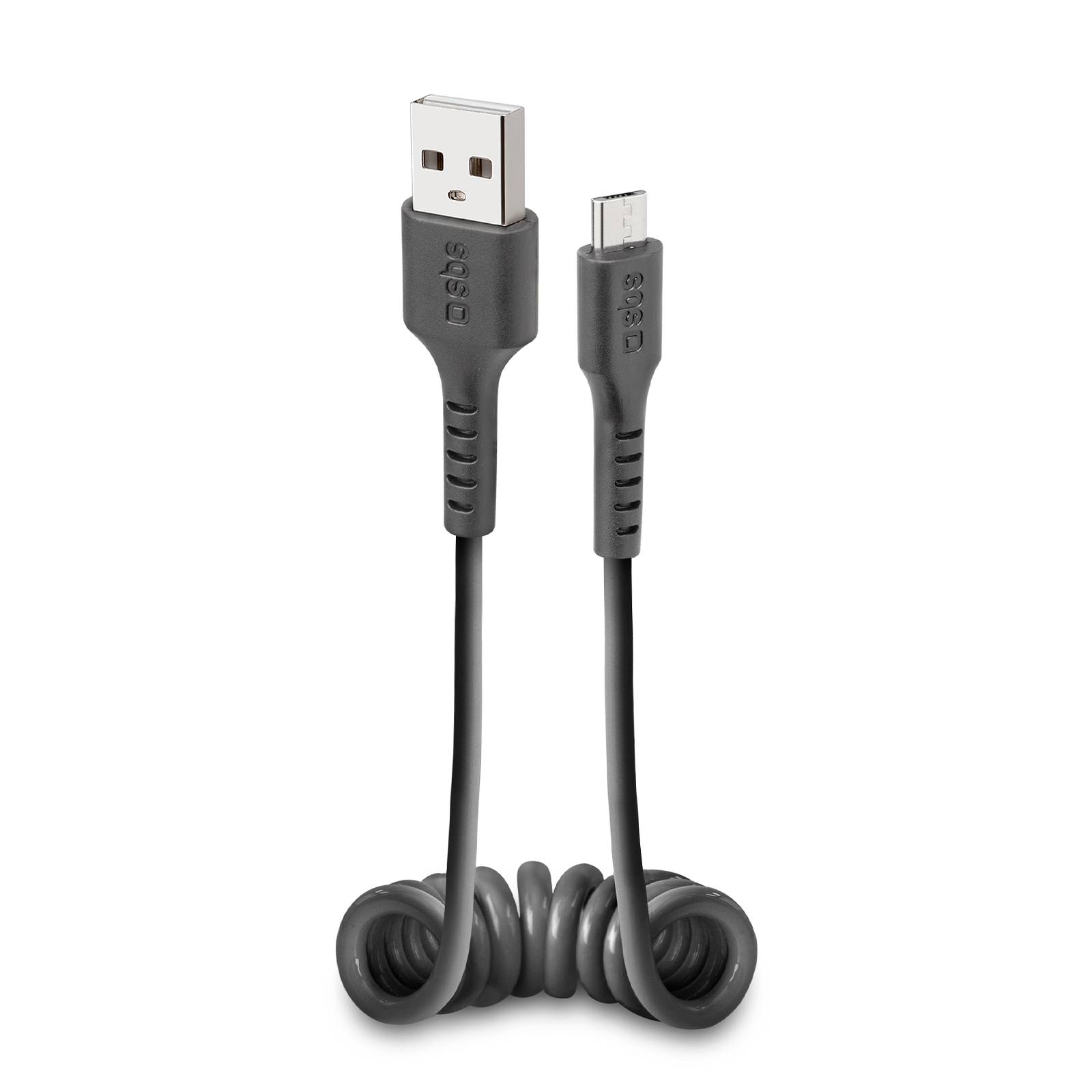 Cavo dati e ricarica Micro USB spiralato-0