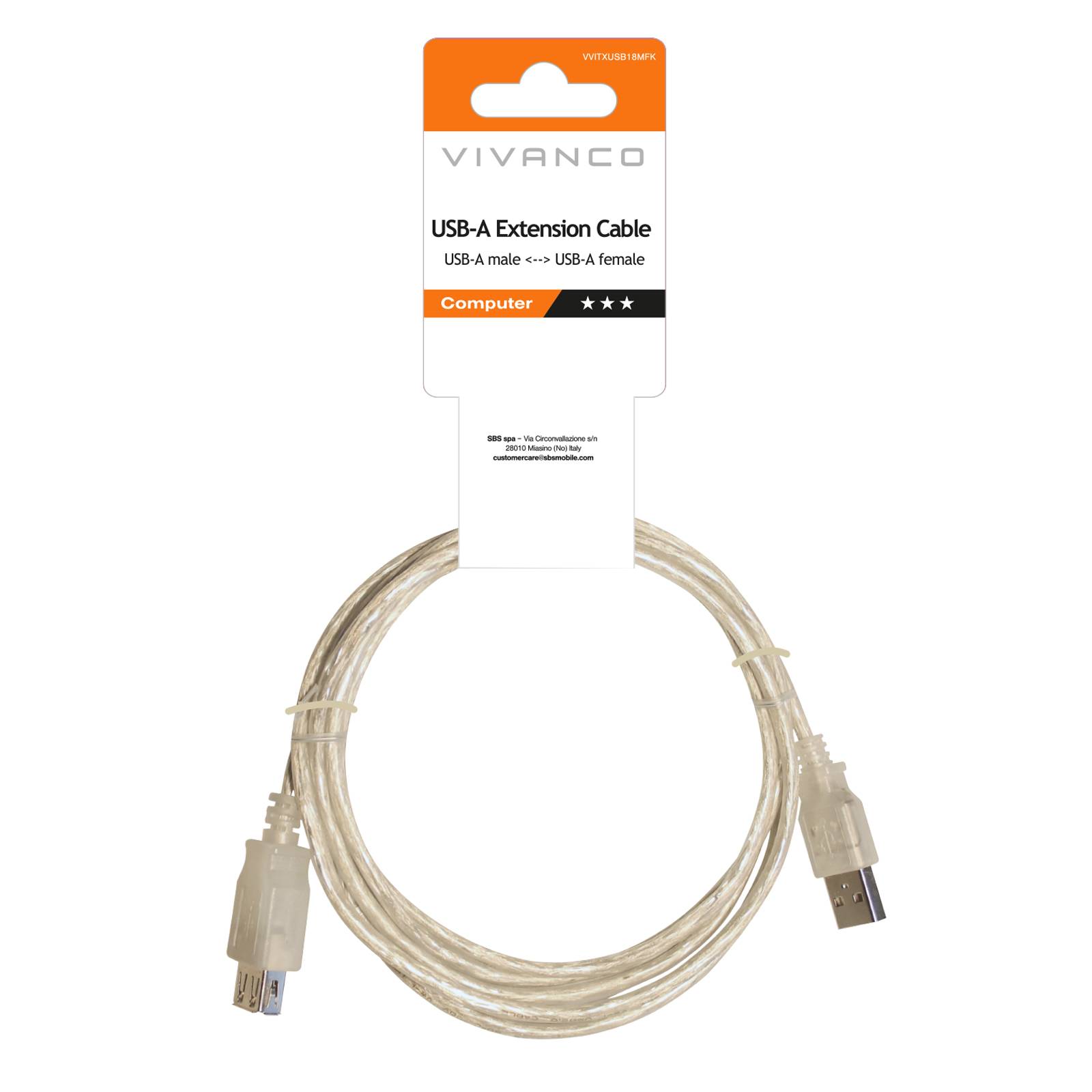 Prolunga USB 2.0 Tipo A maschio - femmina-1