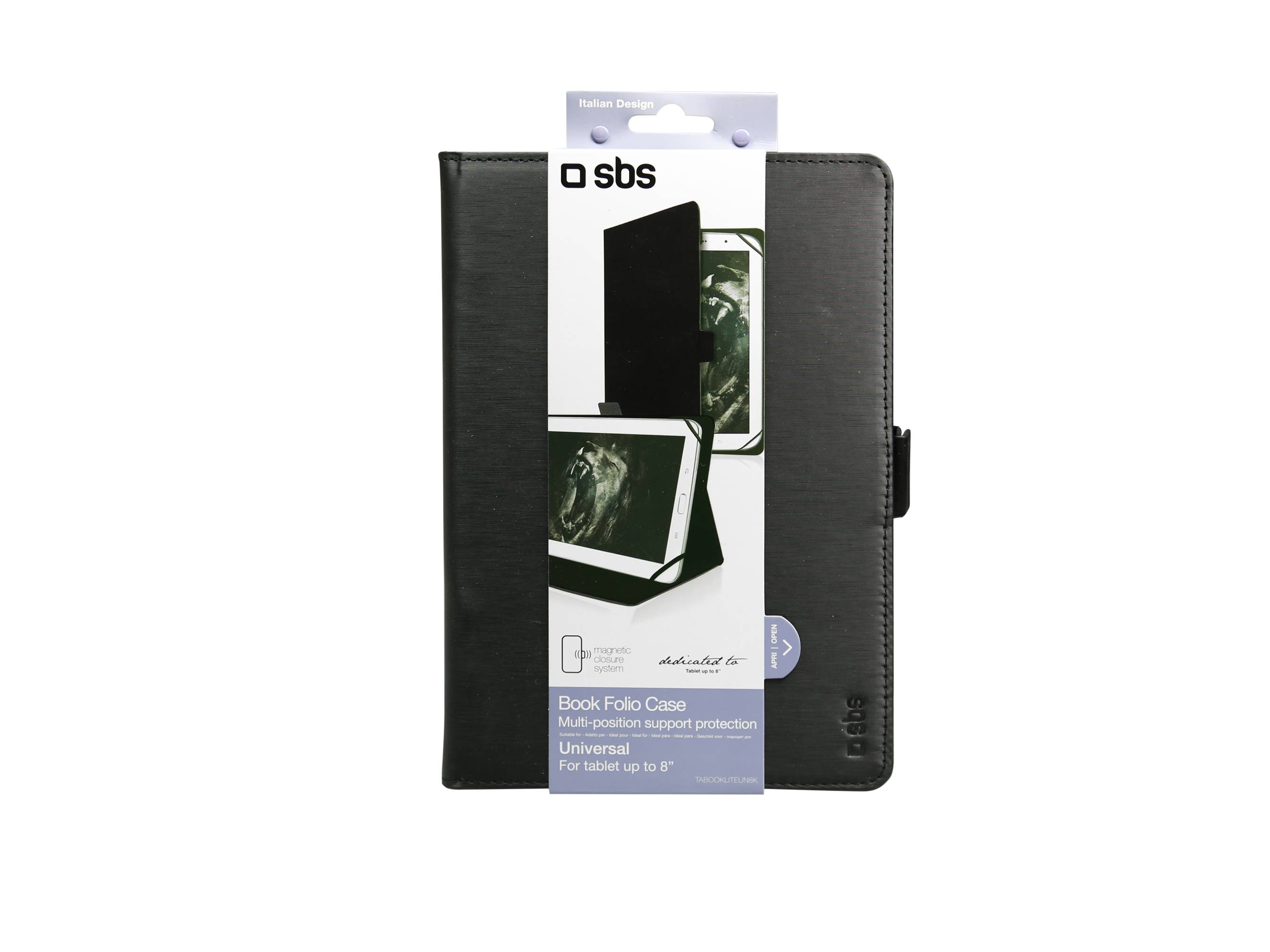 Custodia a libro universale Book Lite per tablet fino a 8''-1